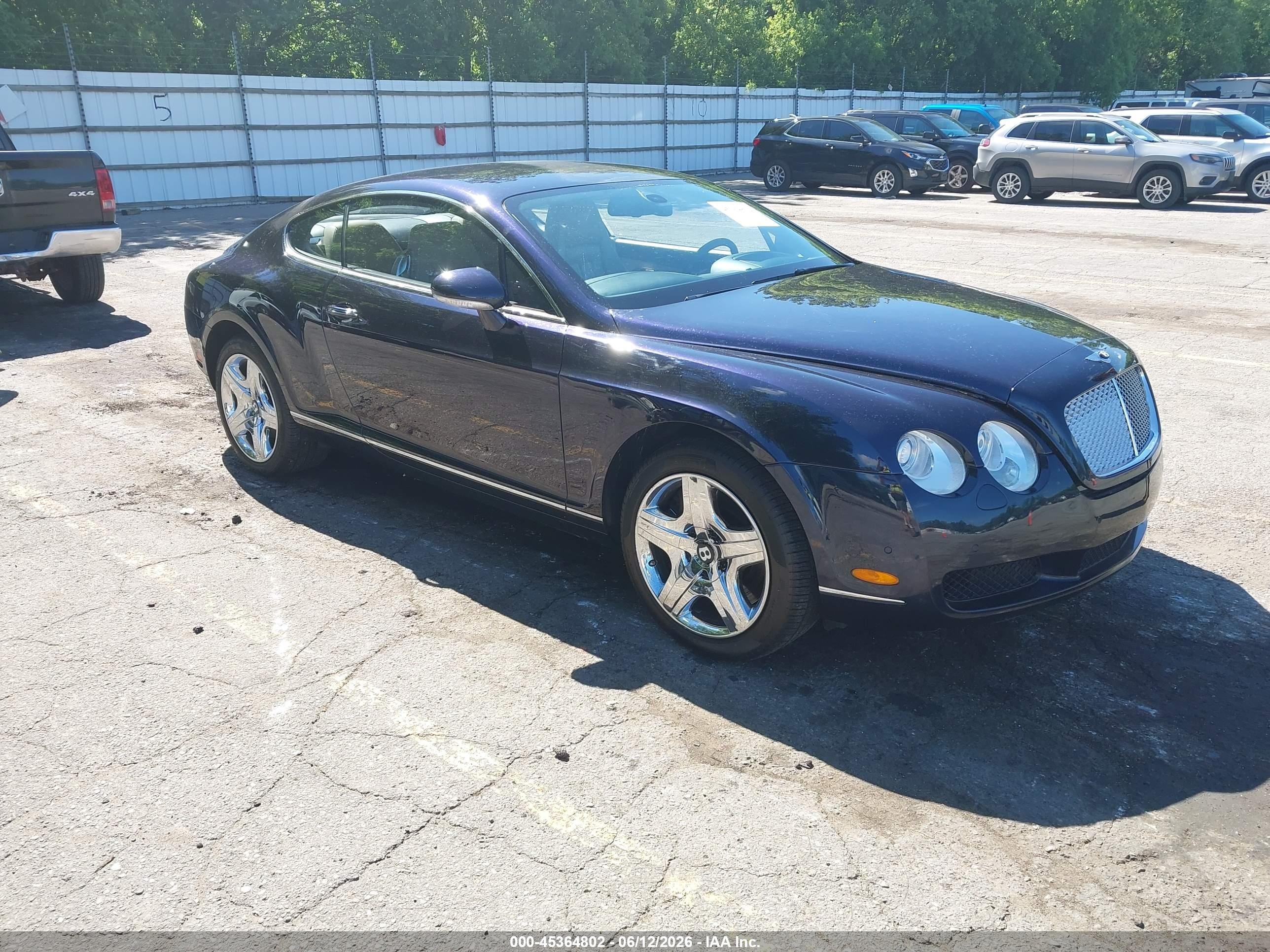 2005 Bentley Continental Gt   Blue vin: SCBCR63W15C025889