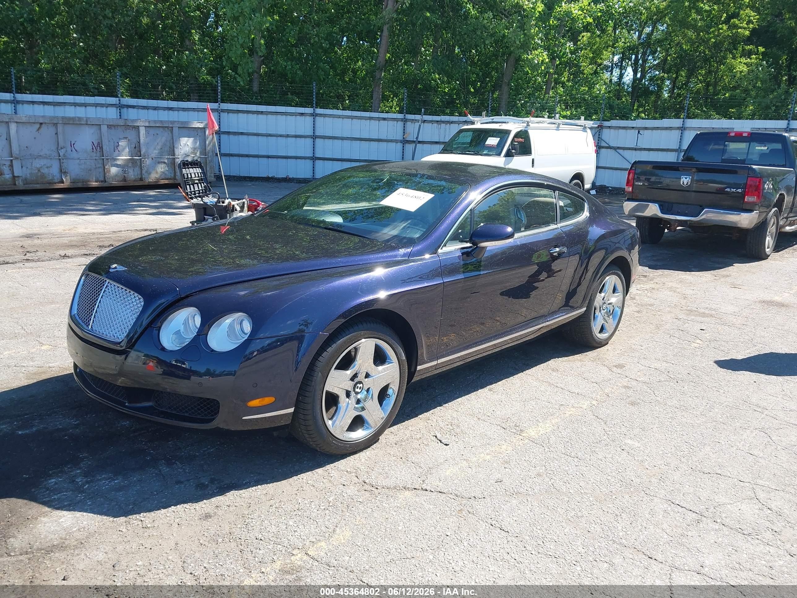 2005 Bentley Continental Gt   Blue vin: SCBCR63W15C025889