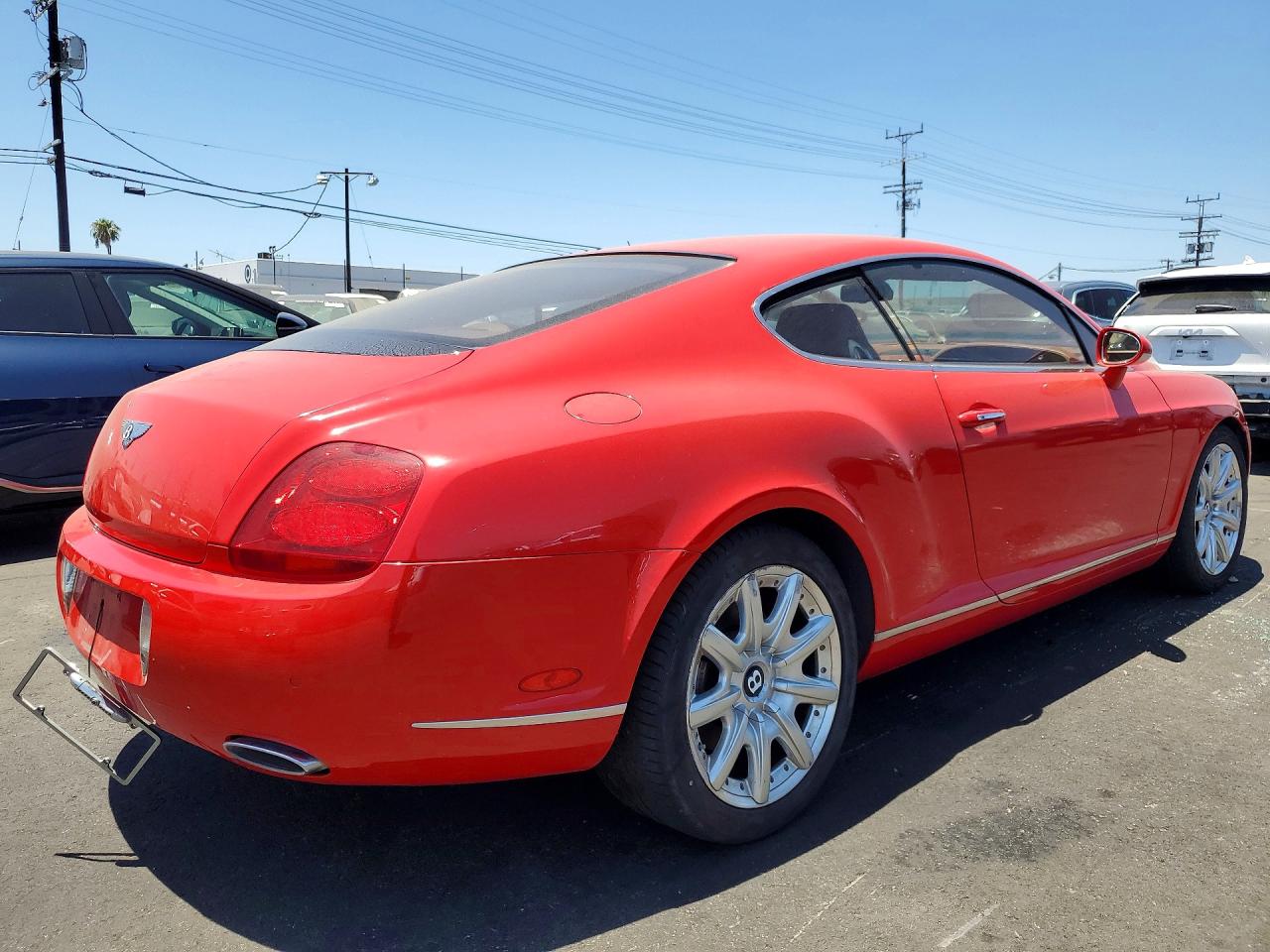 2005 Bentley Continental Gt Red vin: SCBCR63W15C027223