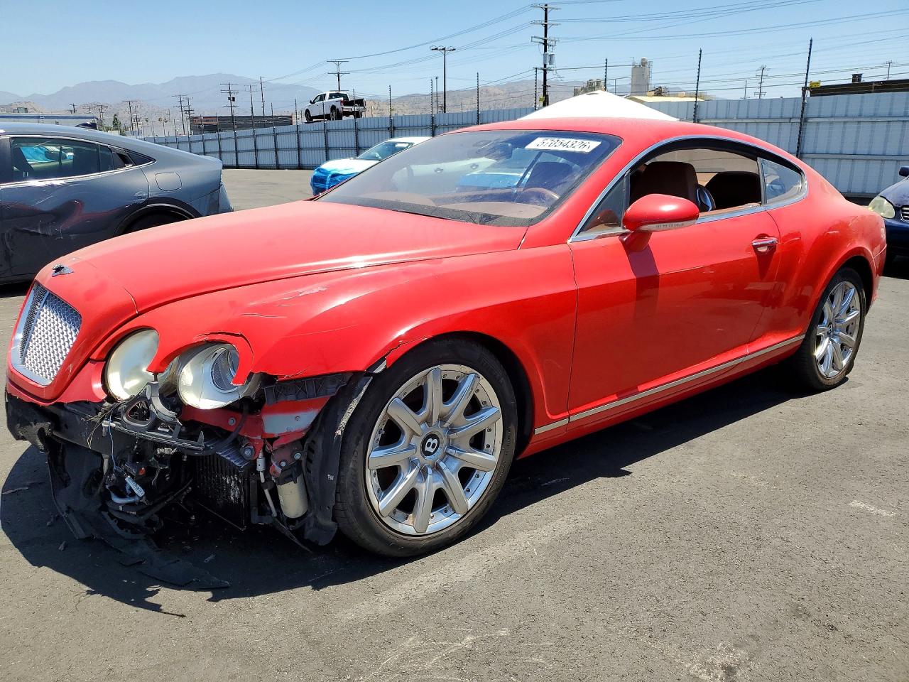 2005 Bentley Continental Gt Red vin: SCBCR63W15C027223