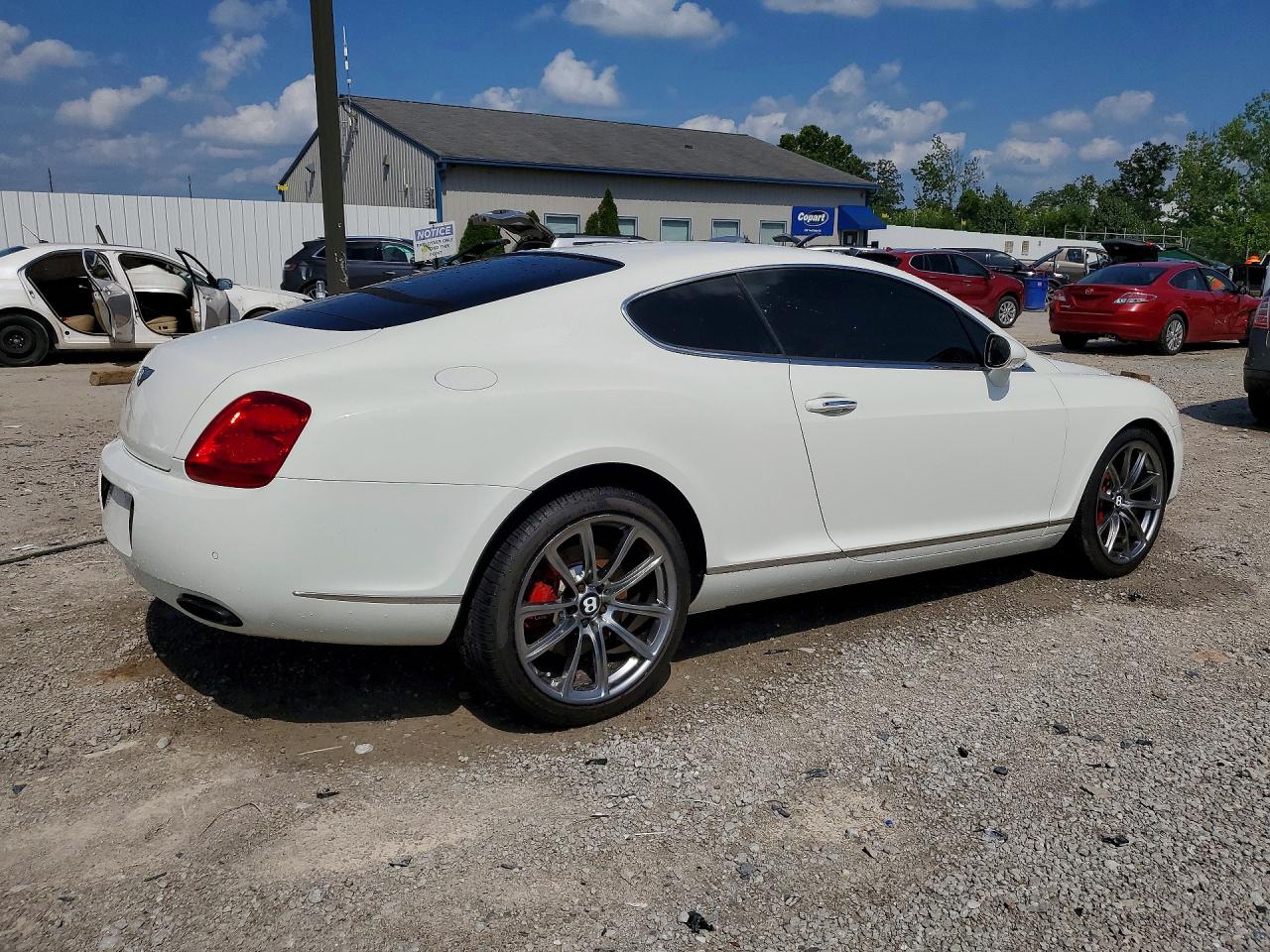 2005 Bentley Continental Gt White vin: SCBCR63W15C027500