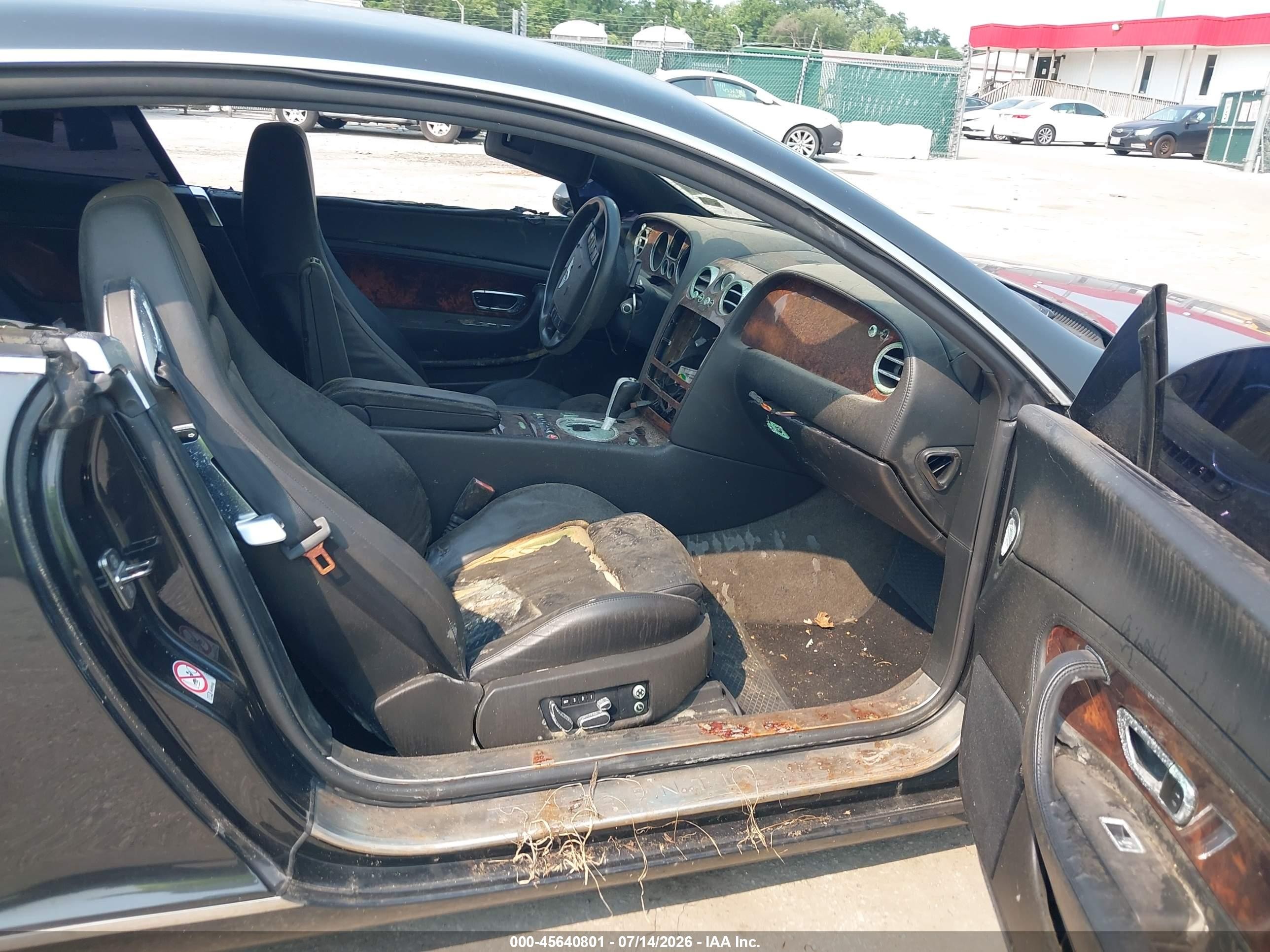 2005 Bentley Continental Gt   Черный vin: SCBCR63W25C023892