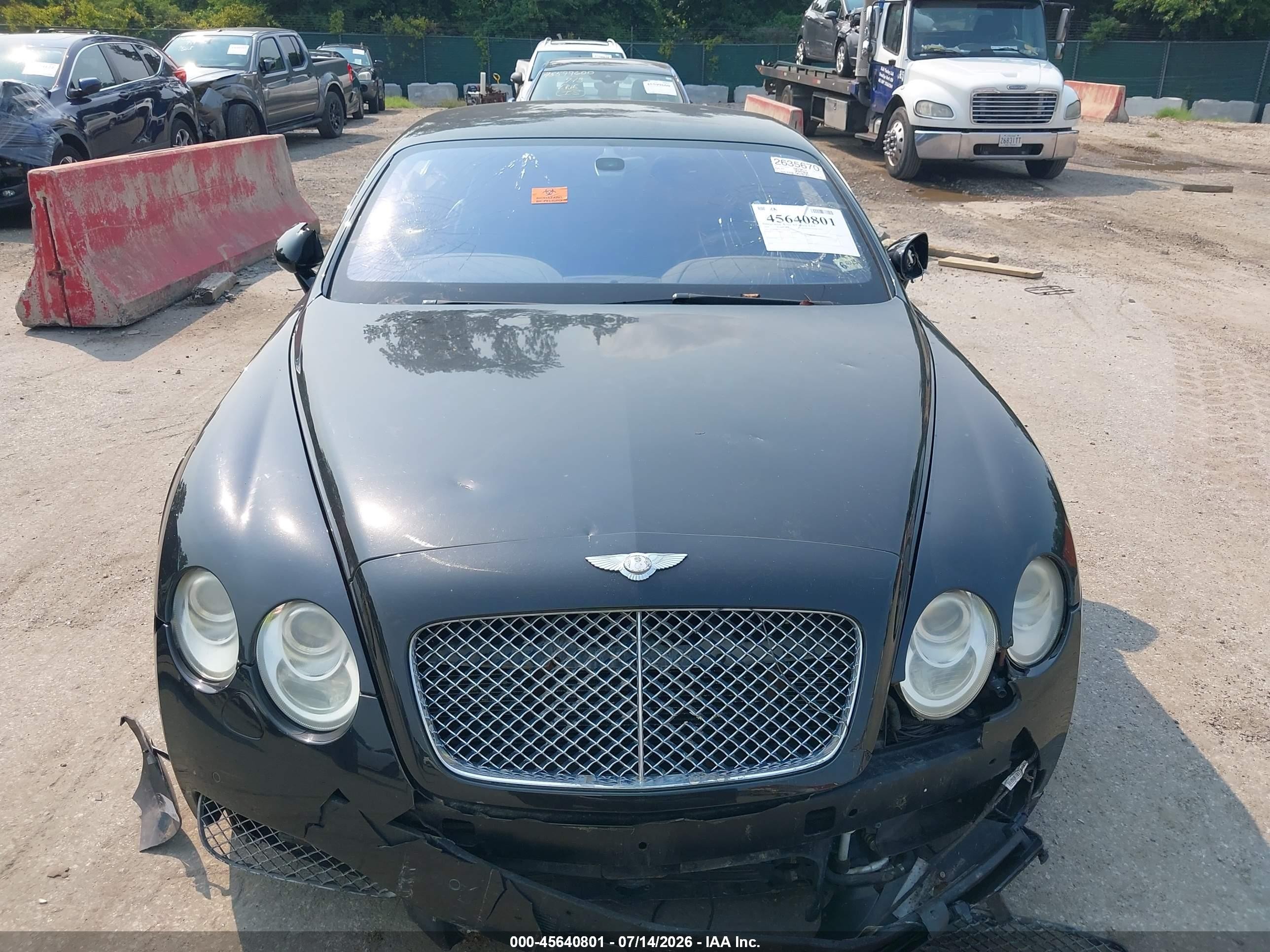 2005 Bentley Continental Gt   Черный vin: SCBCR63W25C023892