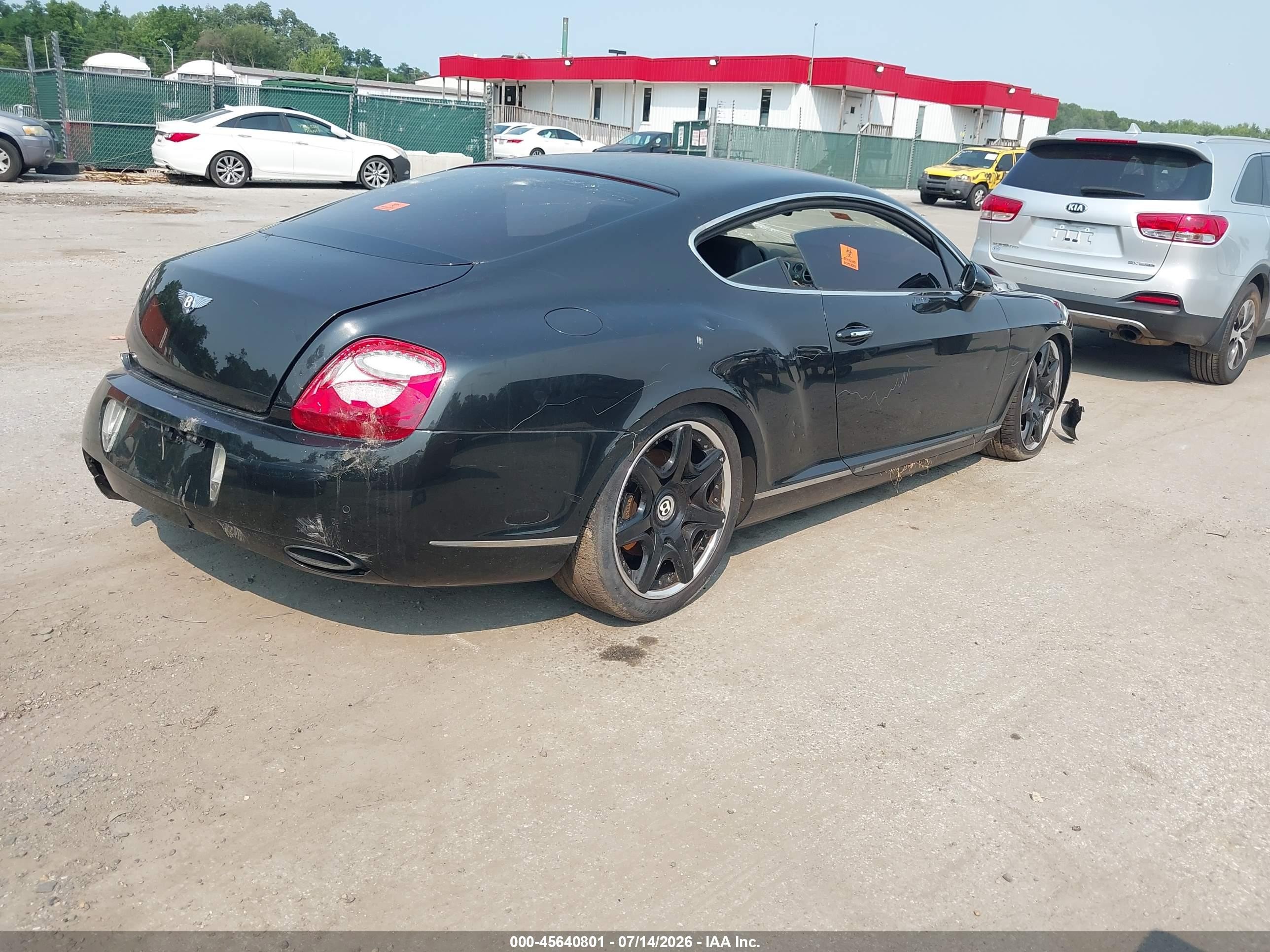 2005 Bentley Continental Gt   Черный vin: SCBCR63W25C023892