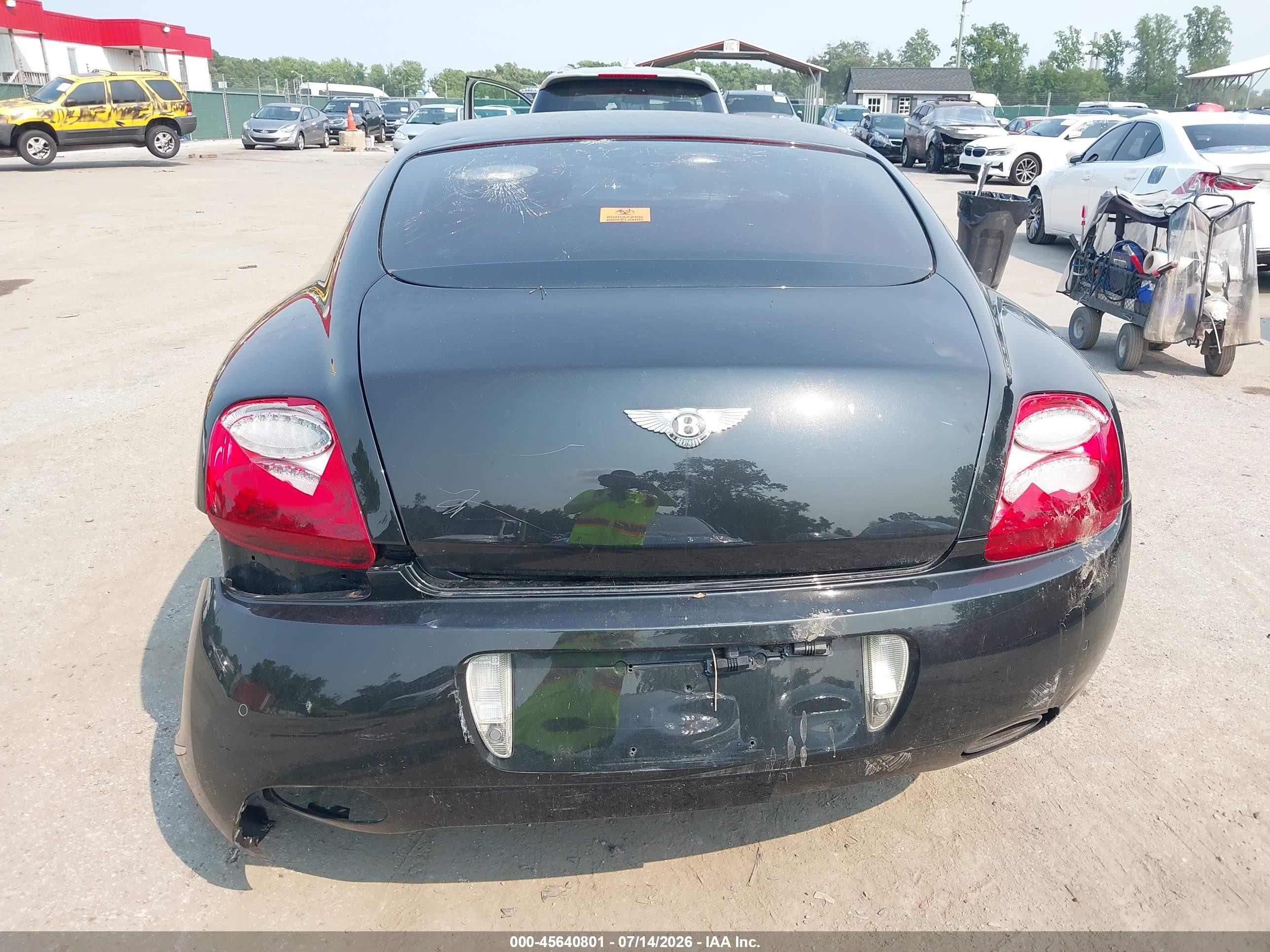 2005 Bentley Continental Gt   Черный vin: SCBCR63W25C023892