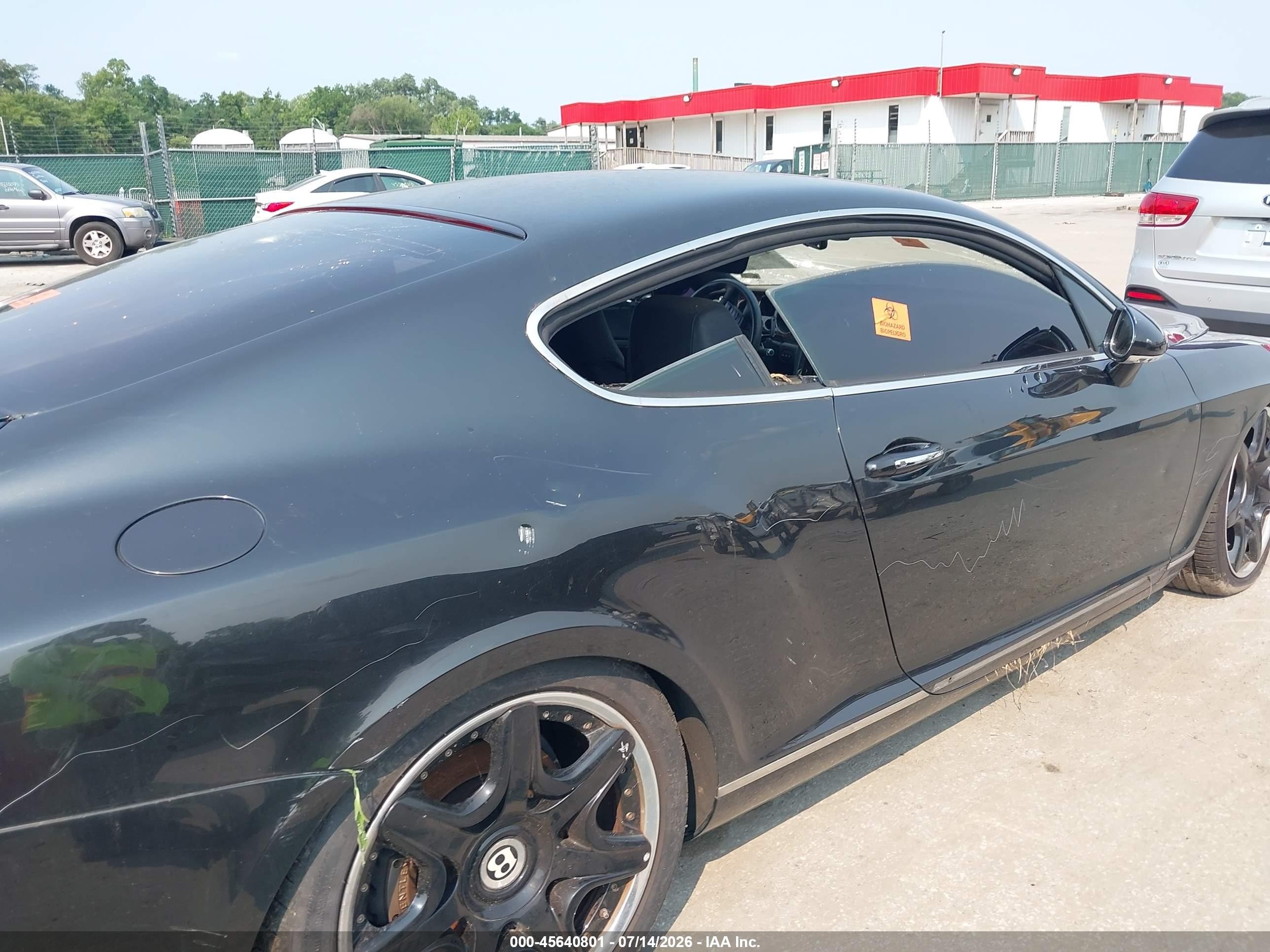 2005 Bentley Continental Gt   Черный vin: SCBCR63W25C023892