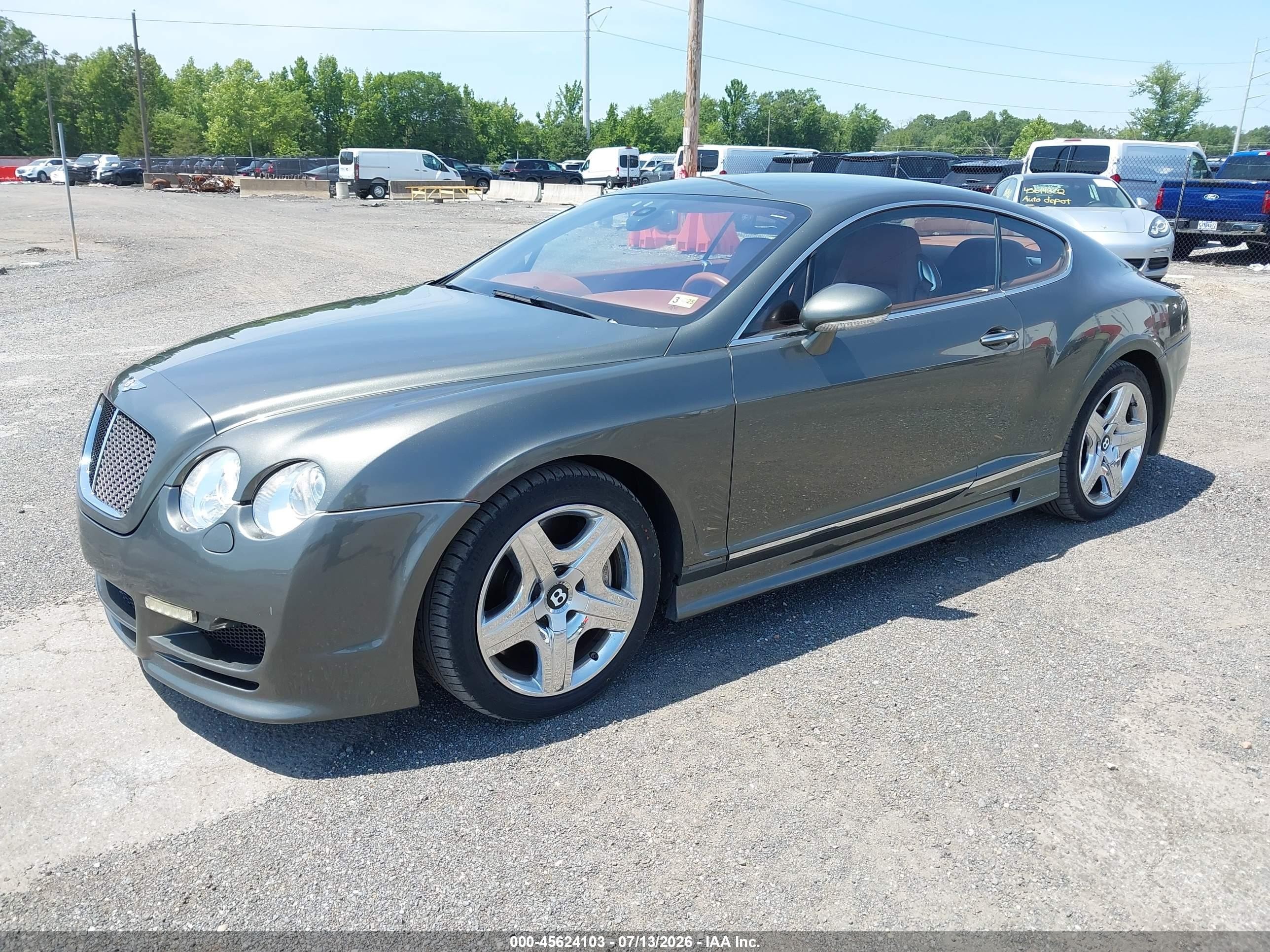 2005 Bentley Continental Gt   Серый vin: SCBCR63W45C024347