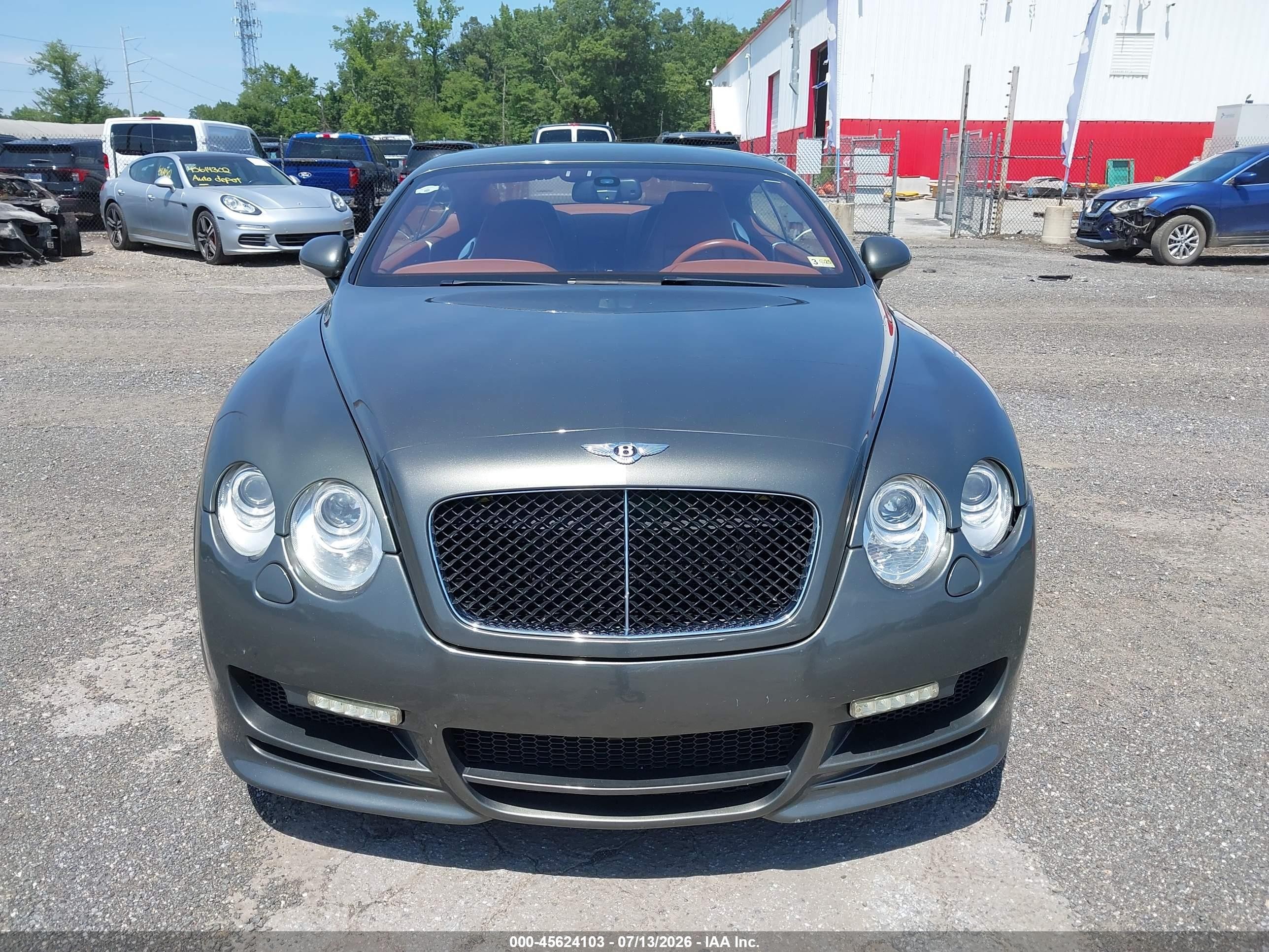 2005 Bentley Continental Gt   Серый vin: SCBCR63W45C024347