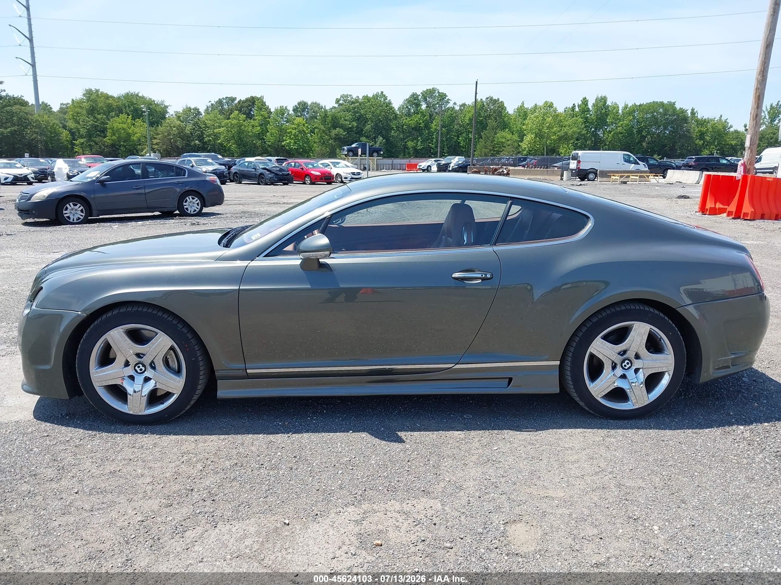 2005 Bentley Continental Gt   Серый vin: SCBCR63W45C024347