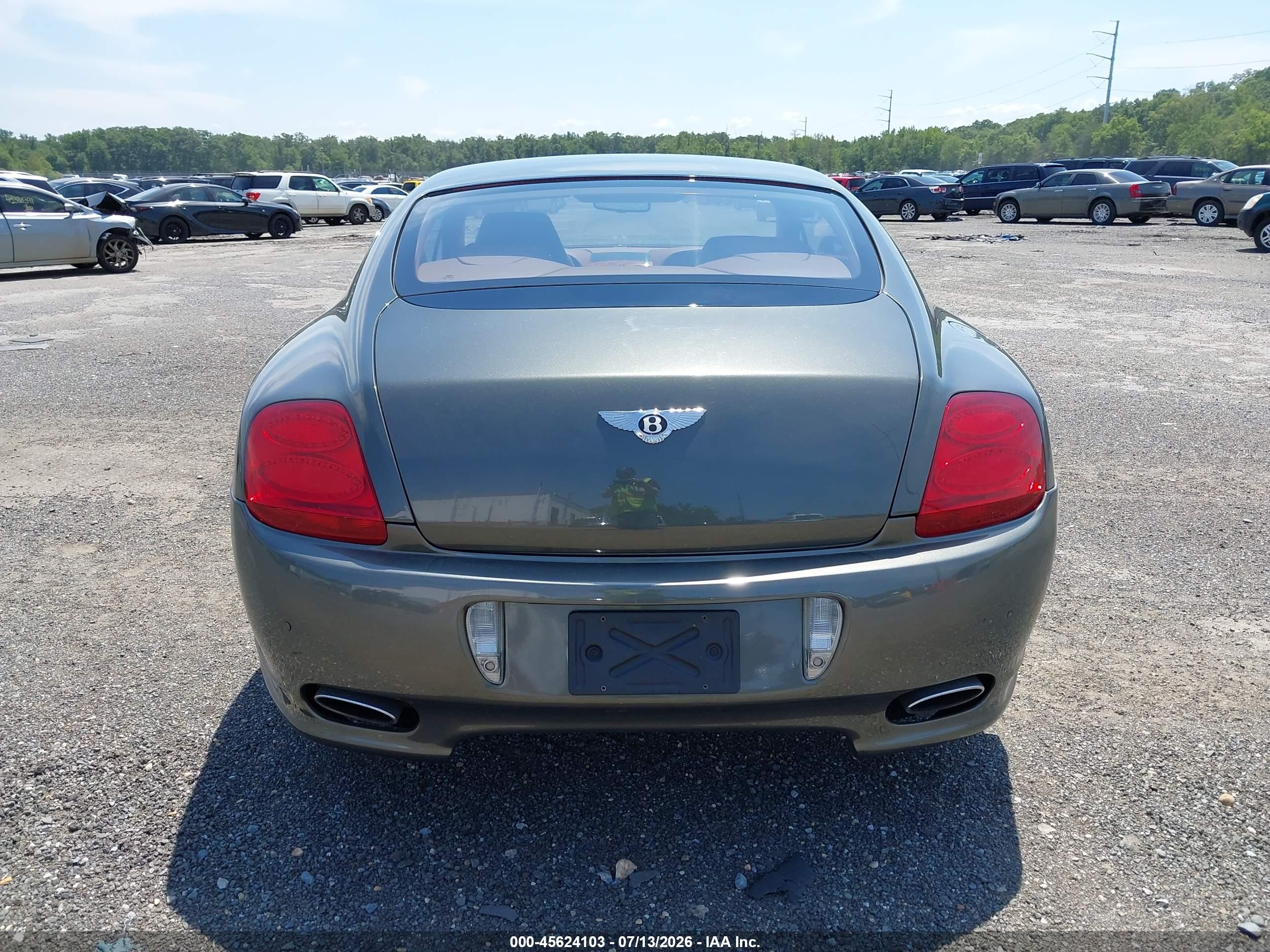 2005 Bentley Continental Gt   Серый vin: SCBCR63W45C024347