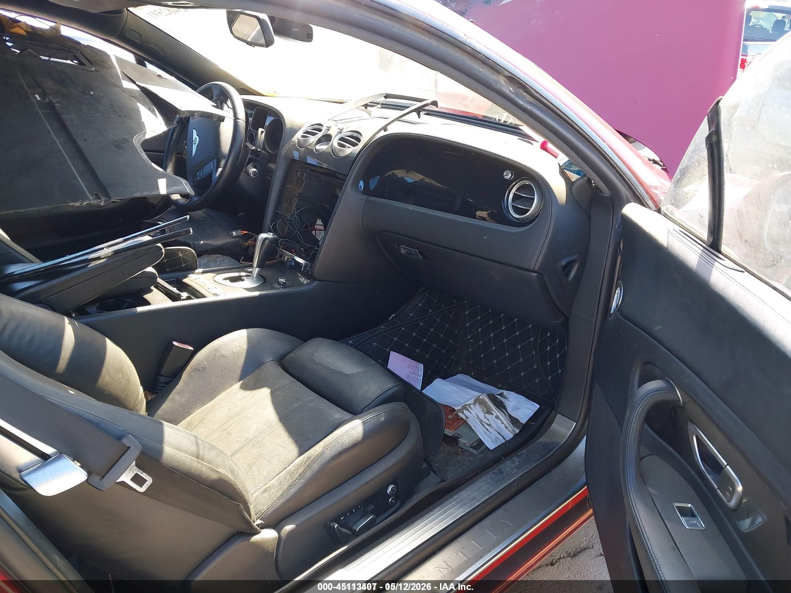 2004 Bentley Continental Gt   Красный vin: SCBCR63W54C021701