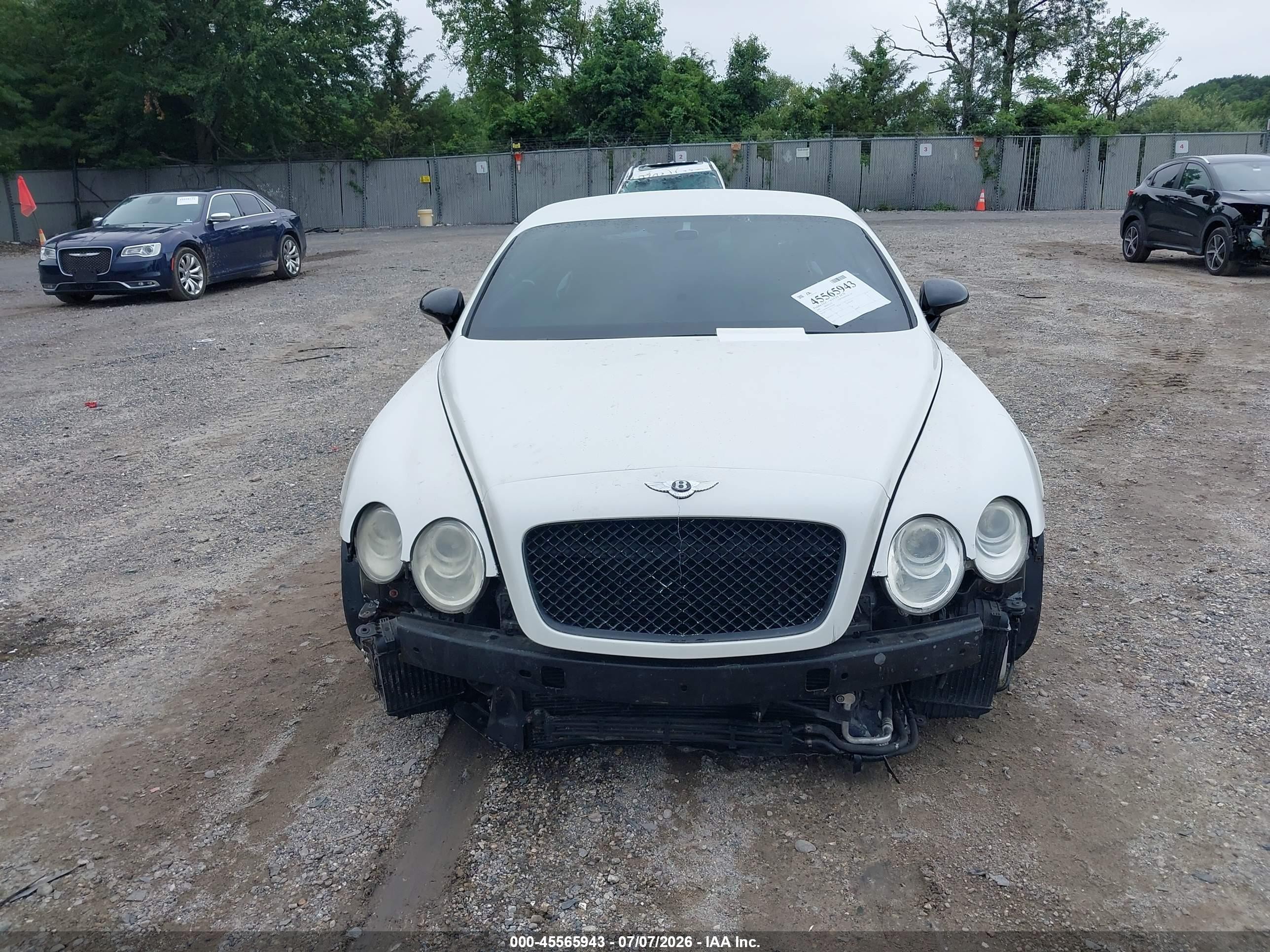 2005 Bentley Continental Gt   White vin: SCBCR63W55C027905