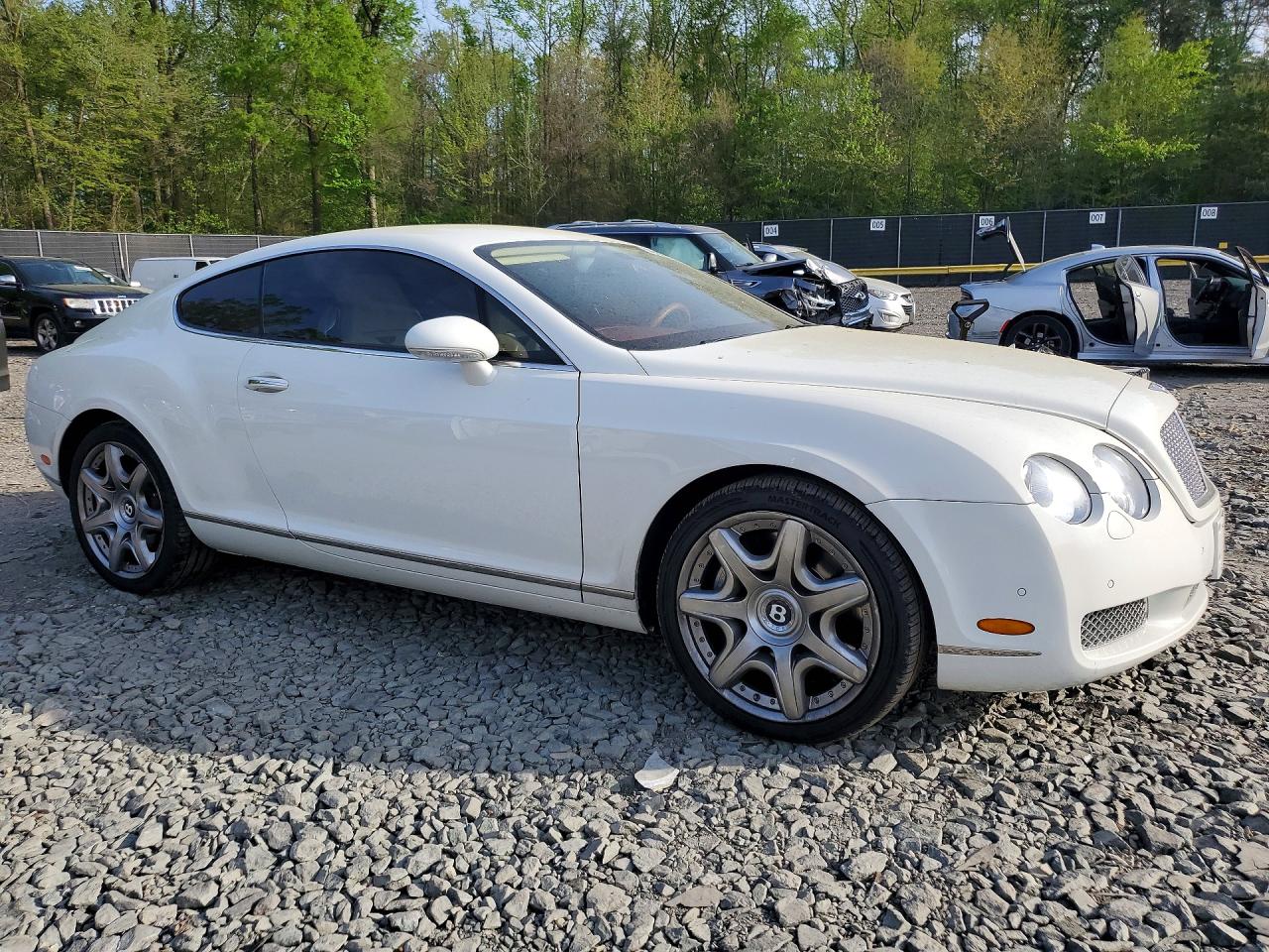 2006 Bentley Continental Gt Белый vin: SCBCR63W66C032452