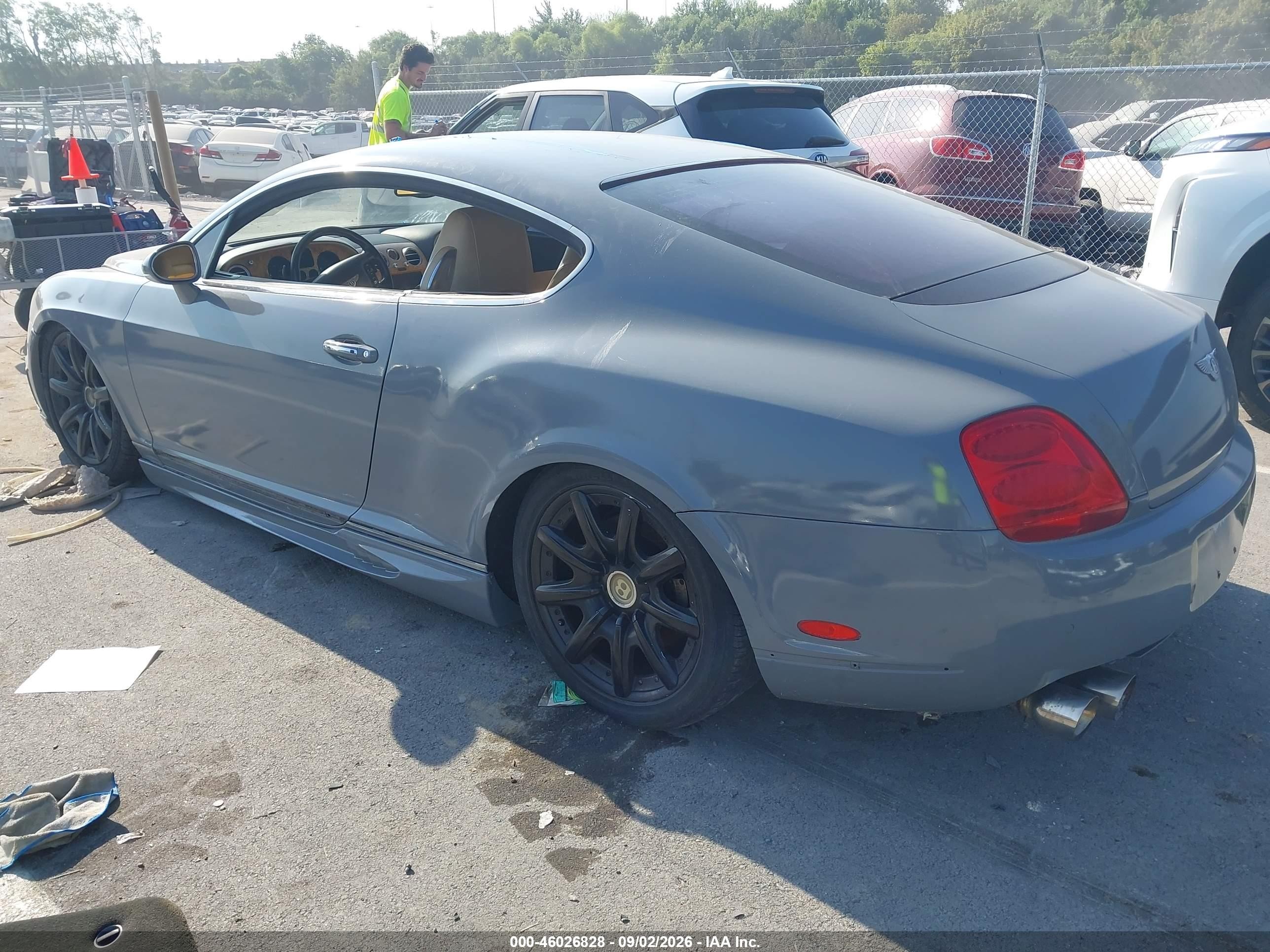 2005 Bentley Continental Gt   Серый vin: SCBCR63W85C030040