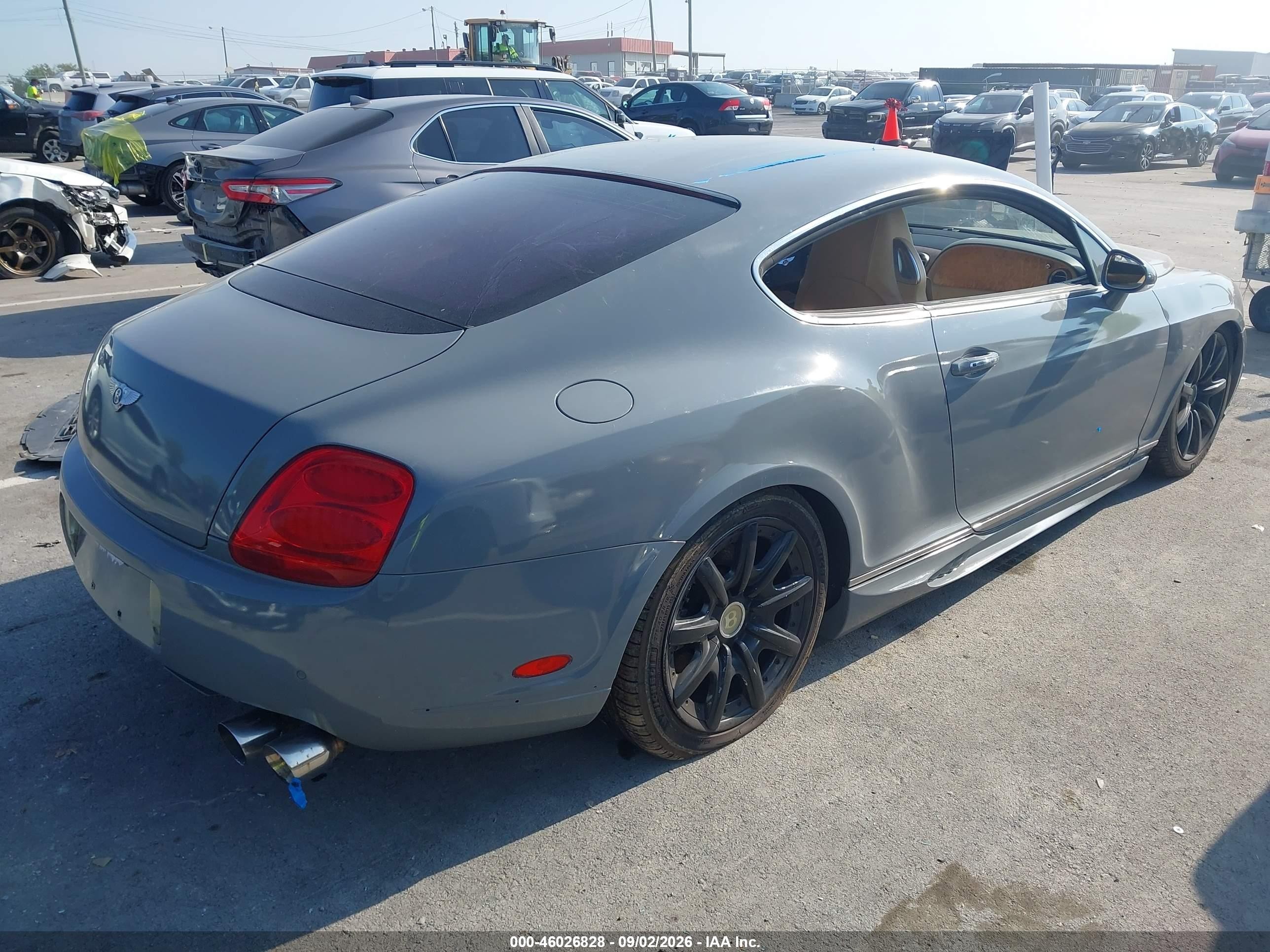 2005 Bentley Continental Gt   Серый vin: SCBCR63W85C030040