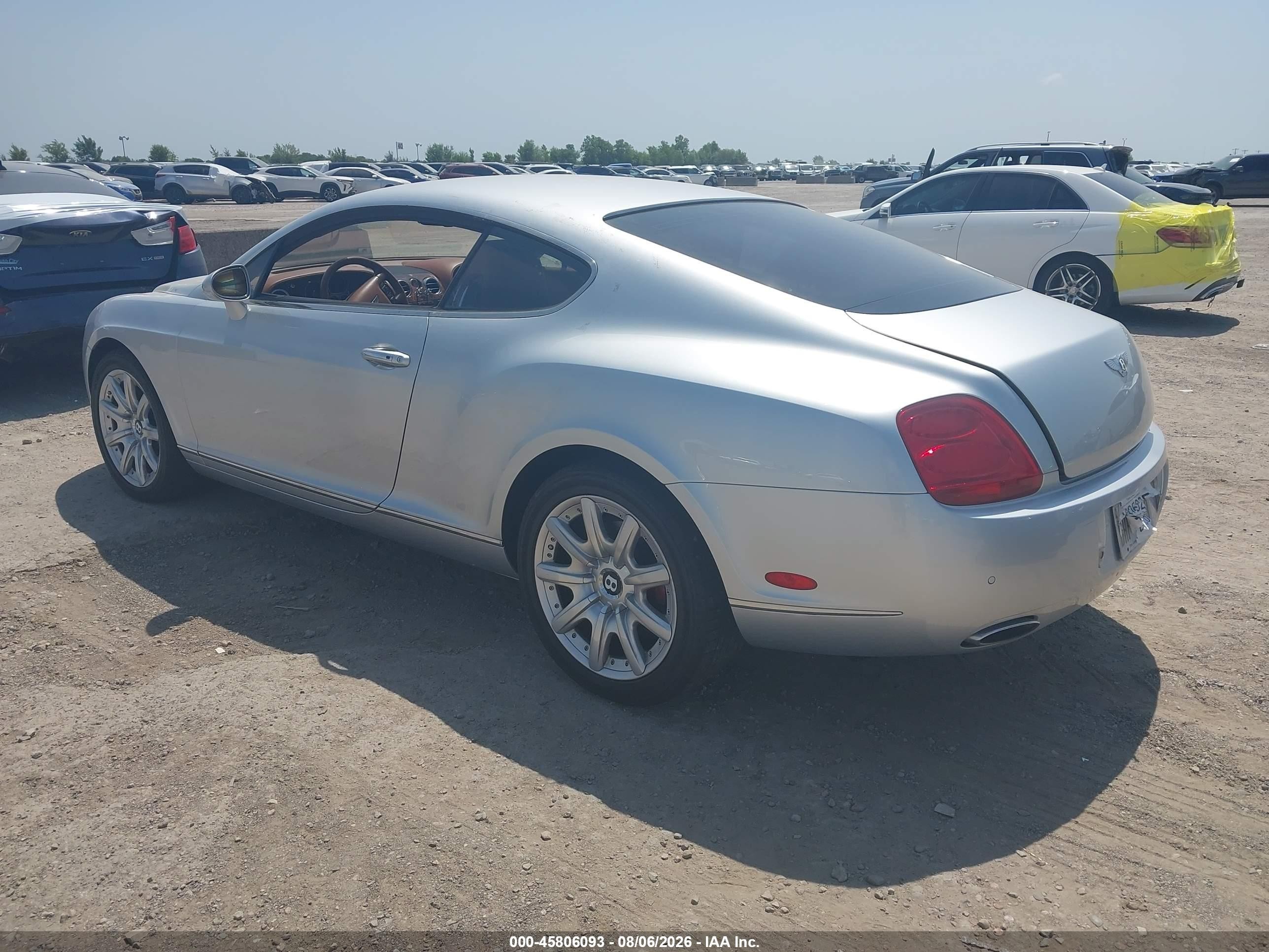 2005 Bentley Continental Gt   Silver vin: SCBCR63W95C024943