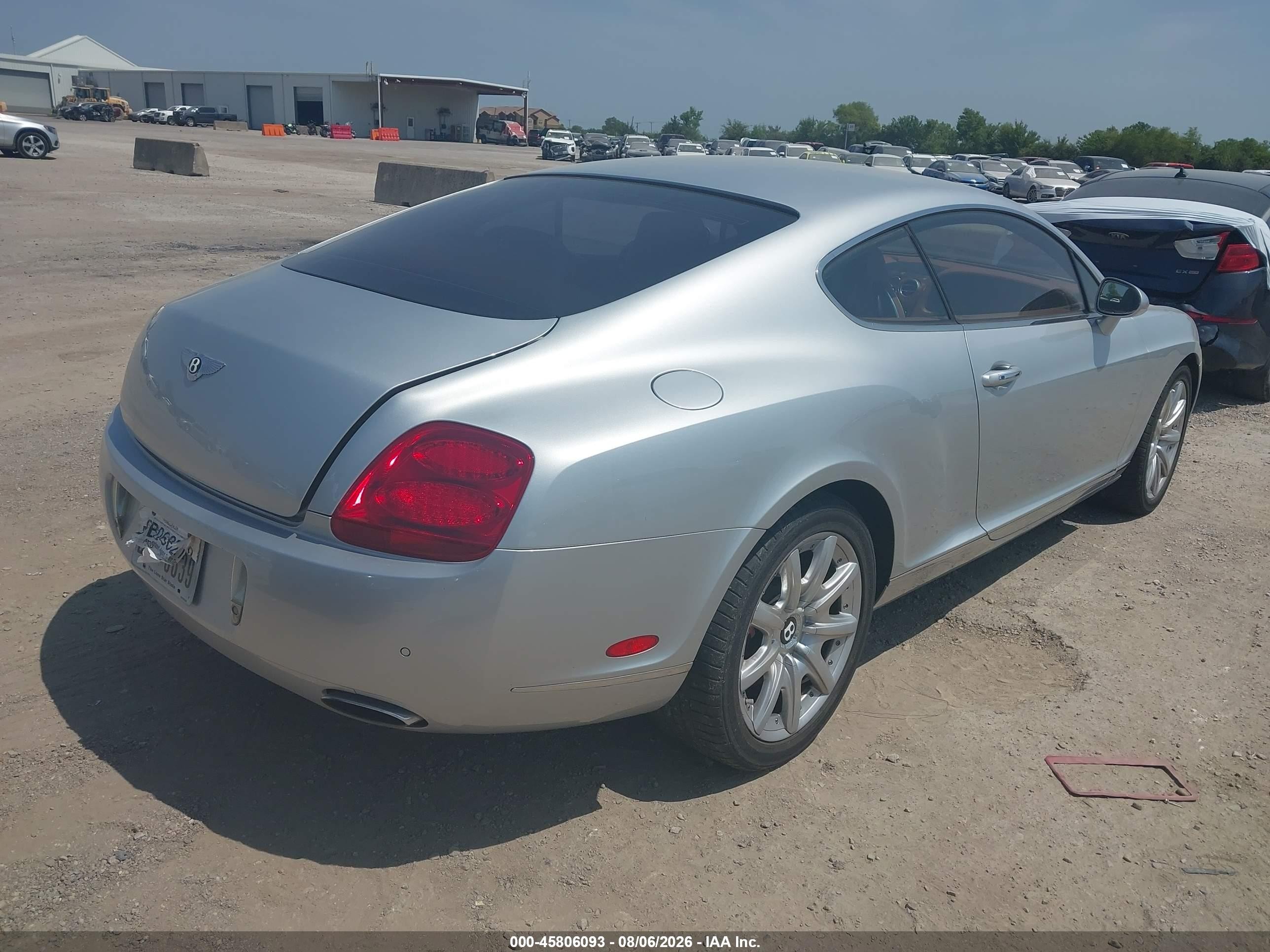 2005 Bentley Continental Gt   Silver vin: SCBCR63W95C024943