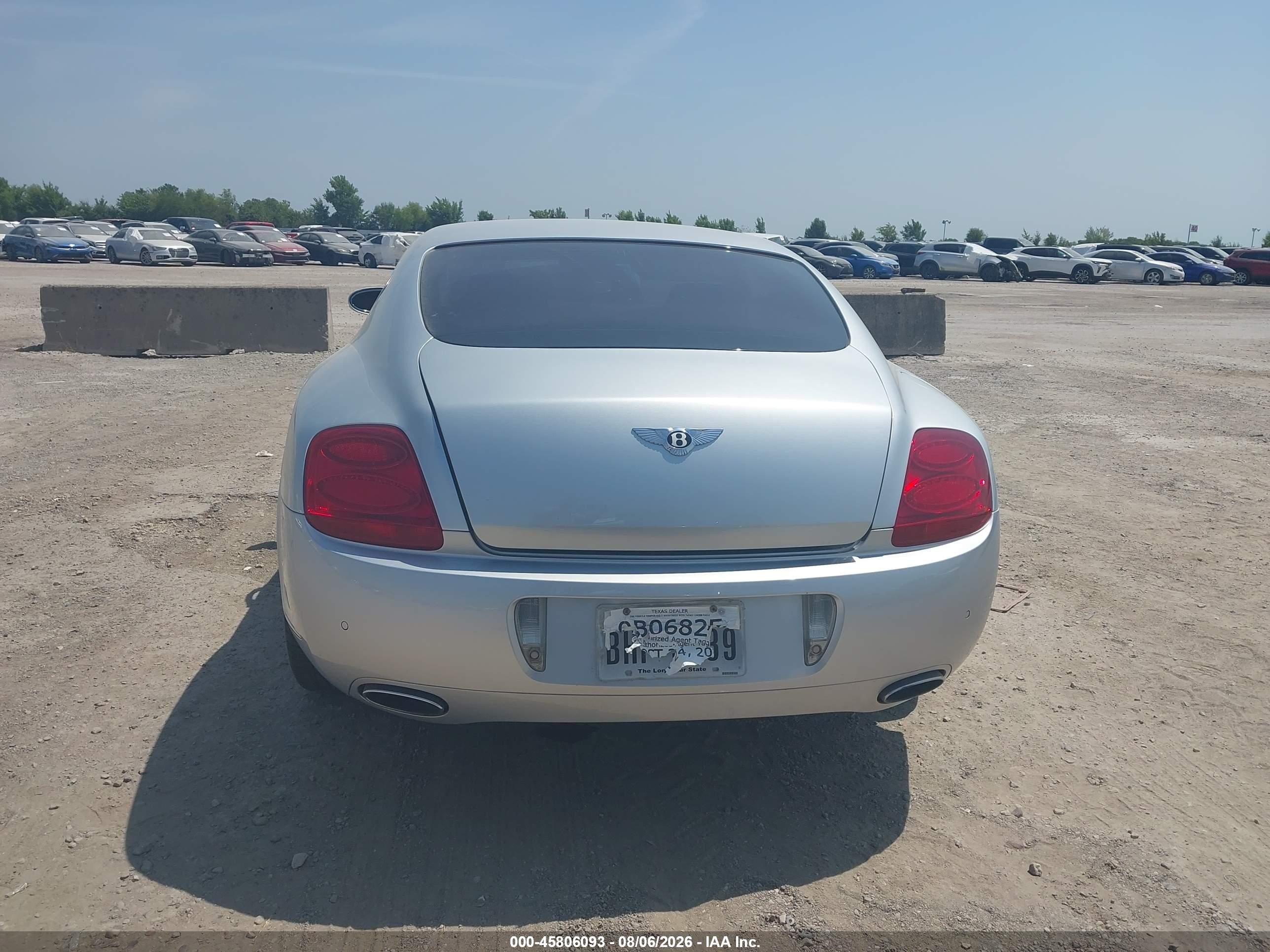 2005 Bentley Continental Gt   Silver vin: SCBCR63W95C024943