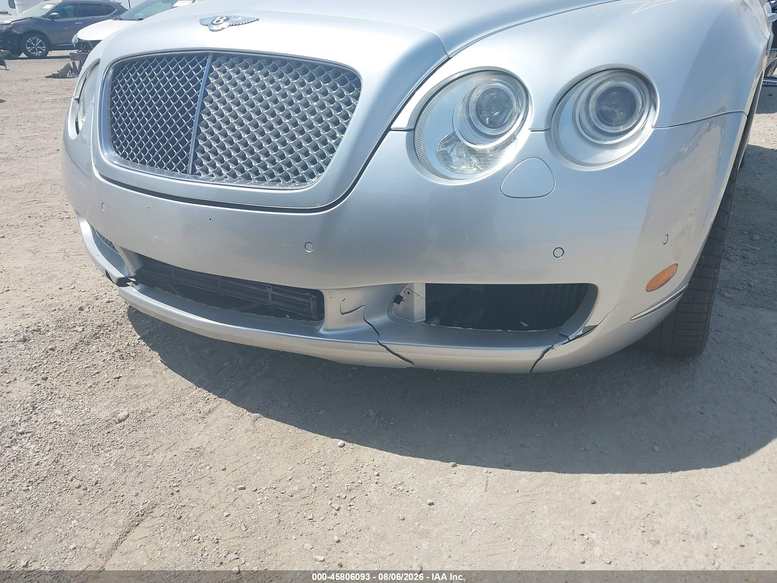 2005 Bentley Continental Gt   Silver vin: SCBCR63W95C024943