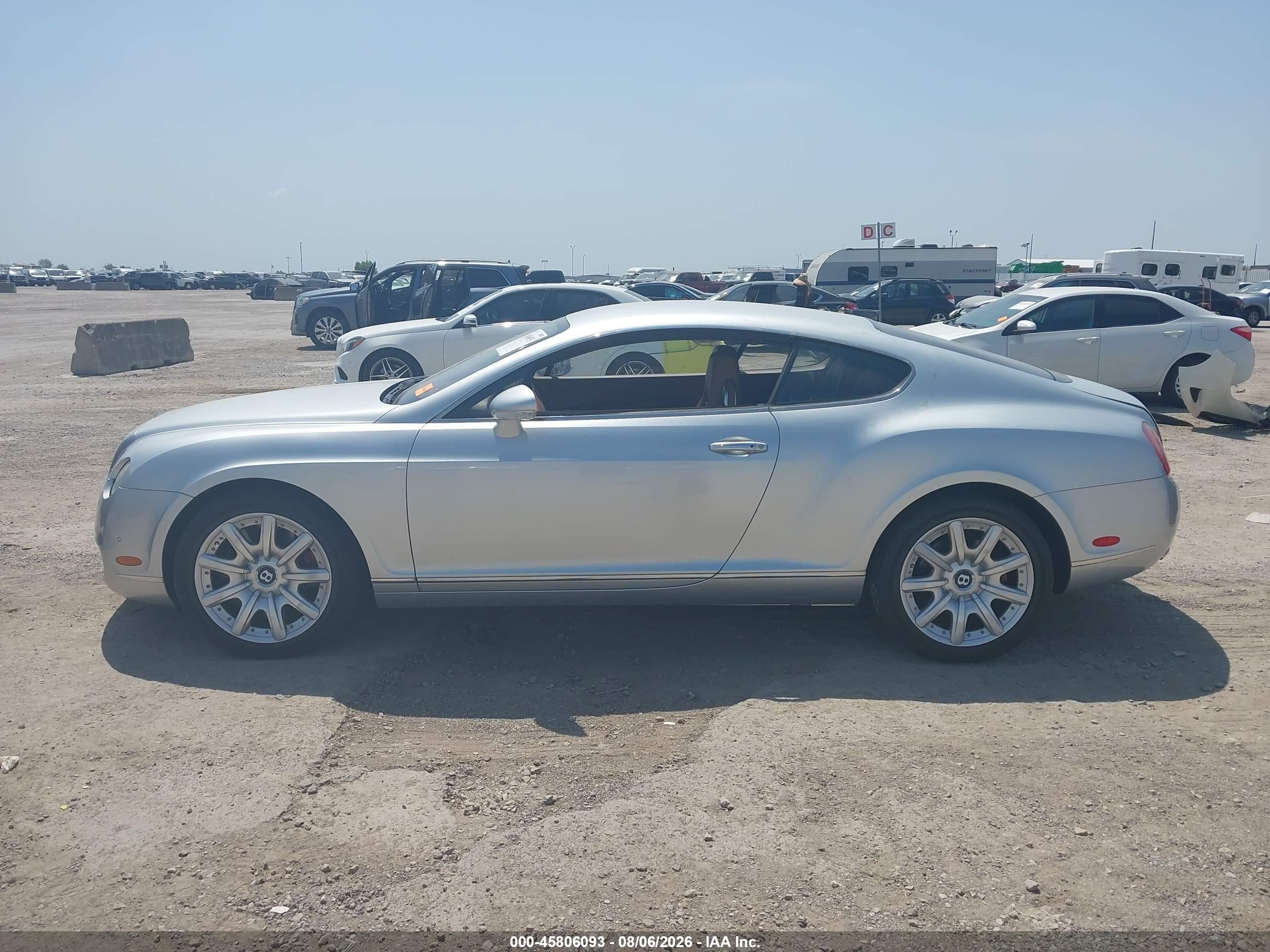 2005 Bentley Continental Gt   Silver vin: SCBCR63W95C024943
