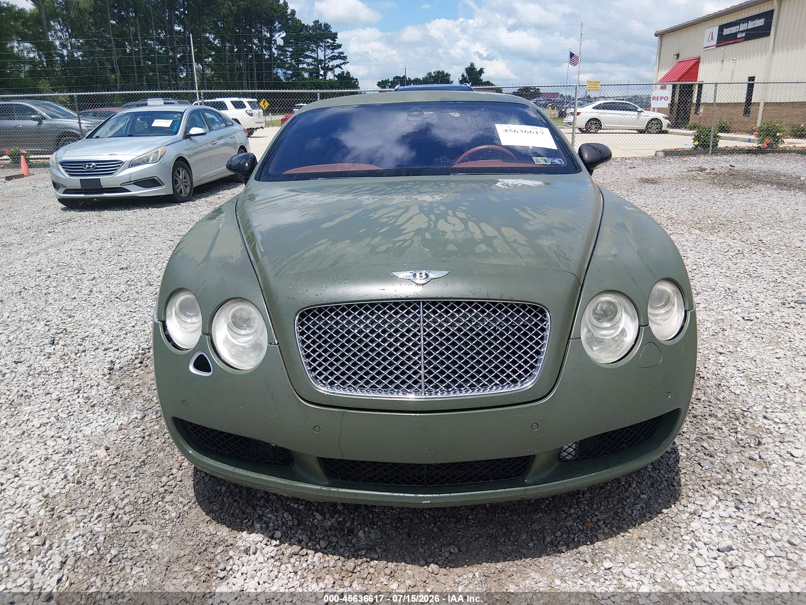 2005 Bentley Continental Gt   Green vin: SCBCR63W95C027597