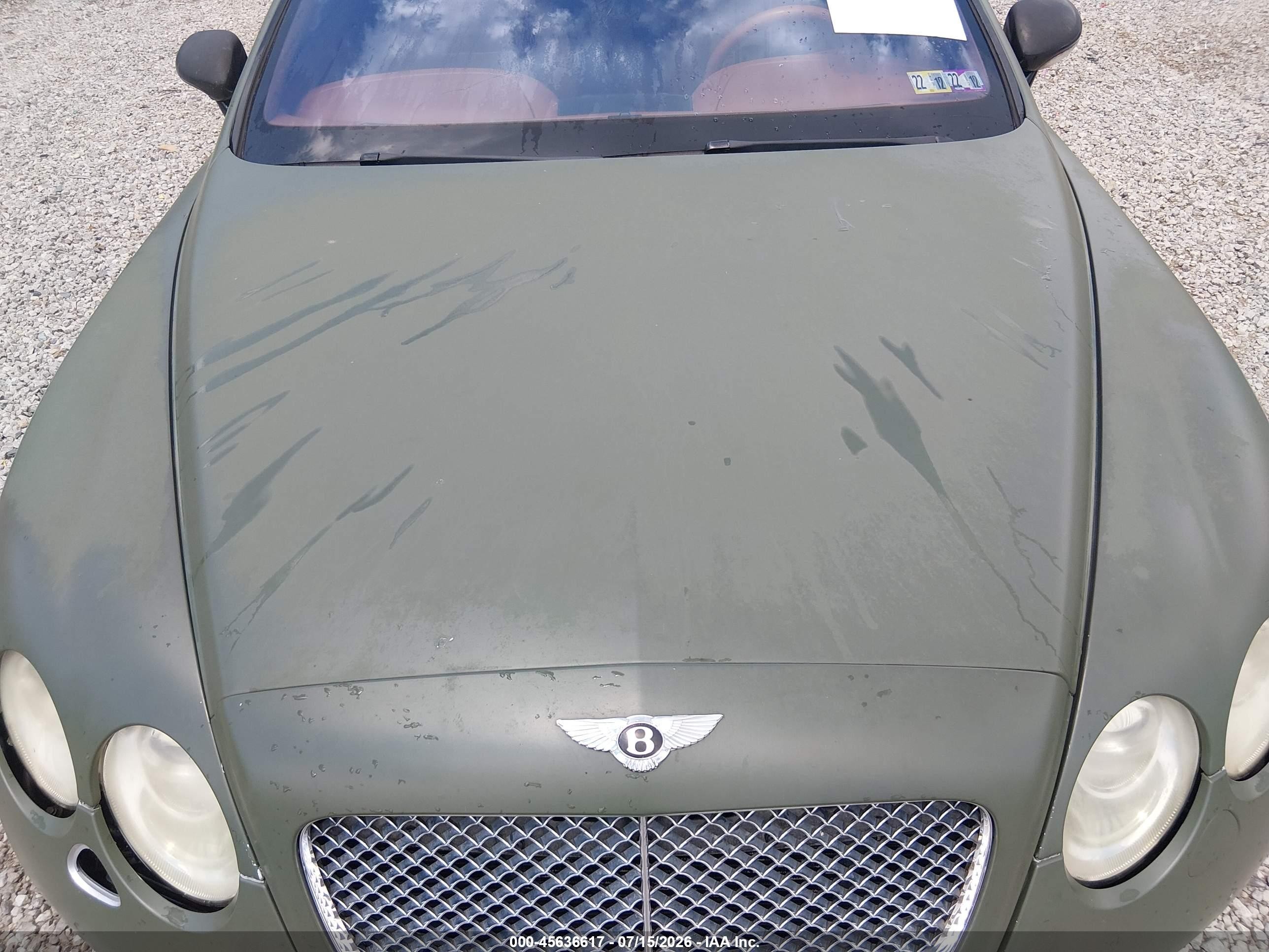 2005 Bentley Continental Gt   Green vin: SCBCR63W95C027597