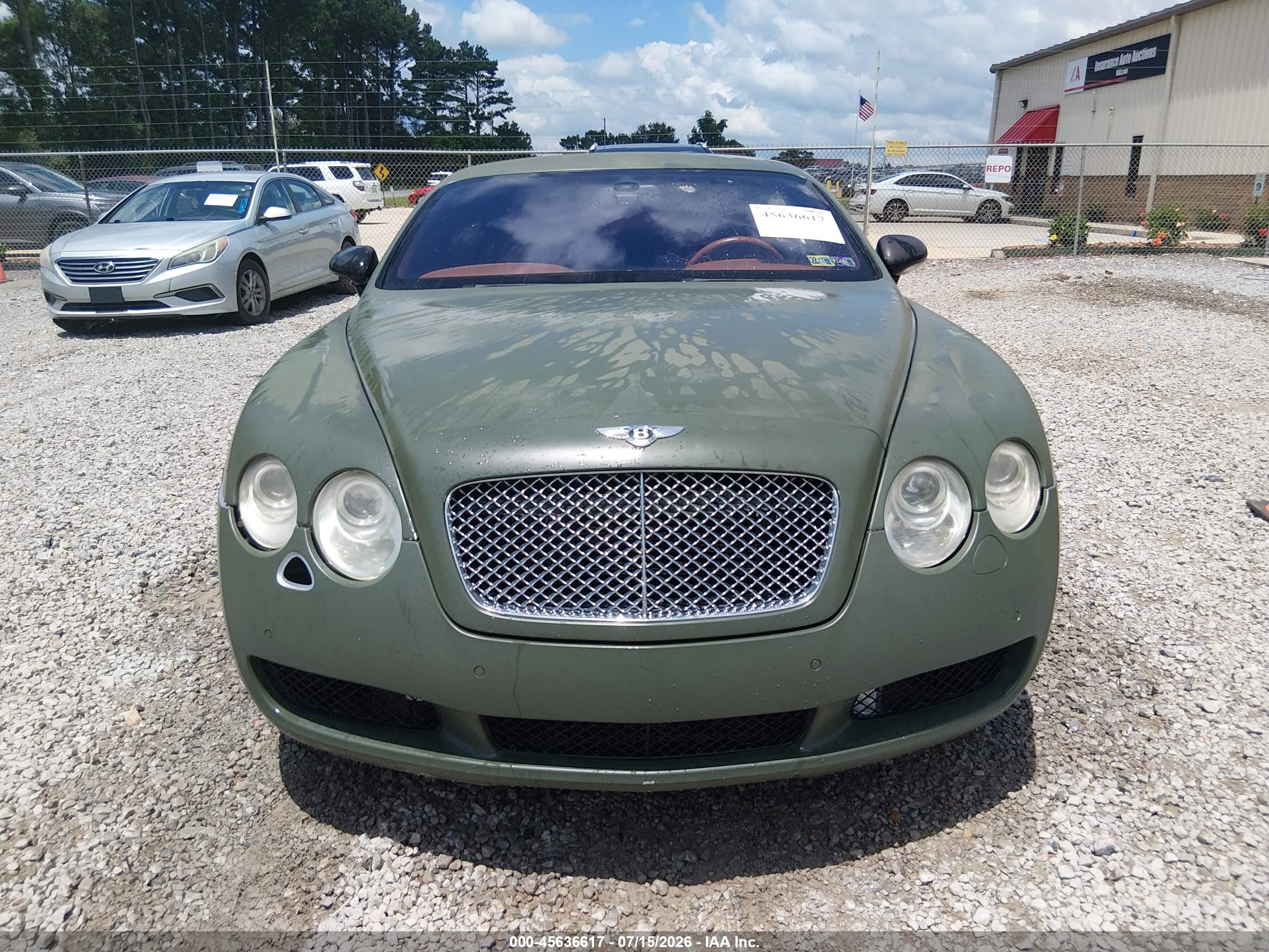2005 Bentley Continental Gt   Green vin: SCBCR63W95C027597