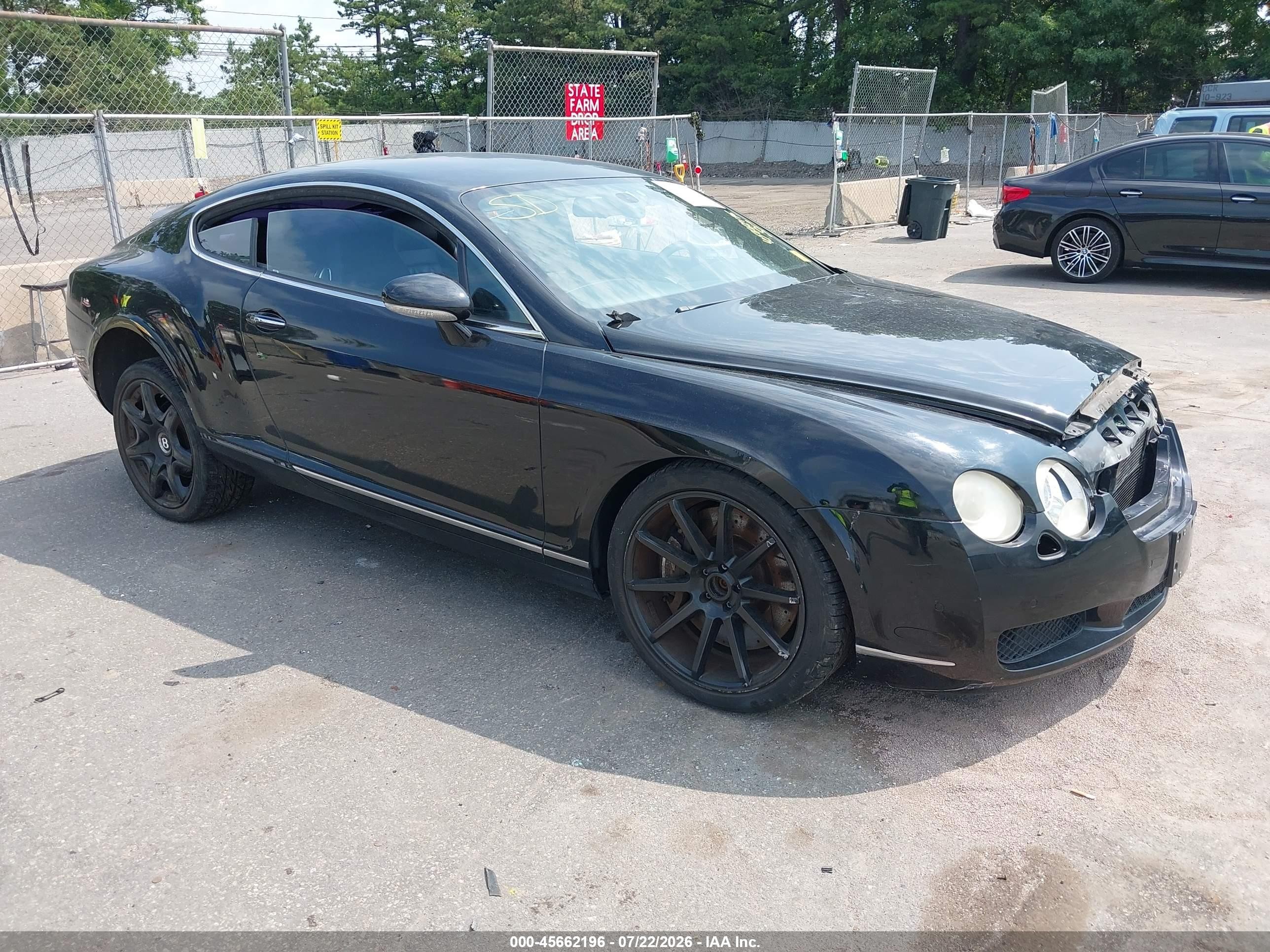 2006 Bentley Continental Gt Black vin: SCBCR63W96C037676