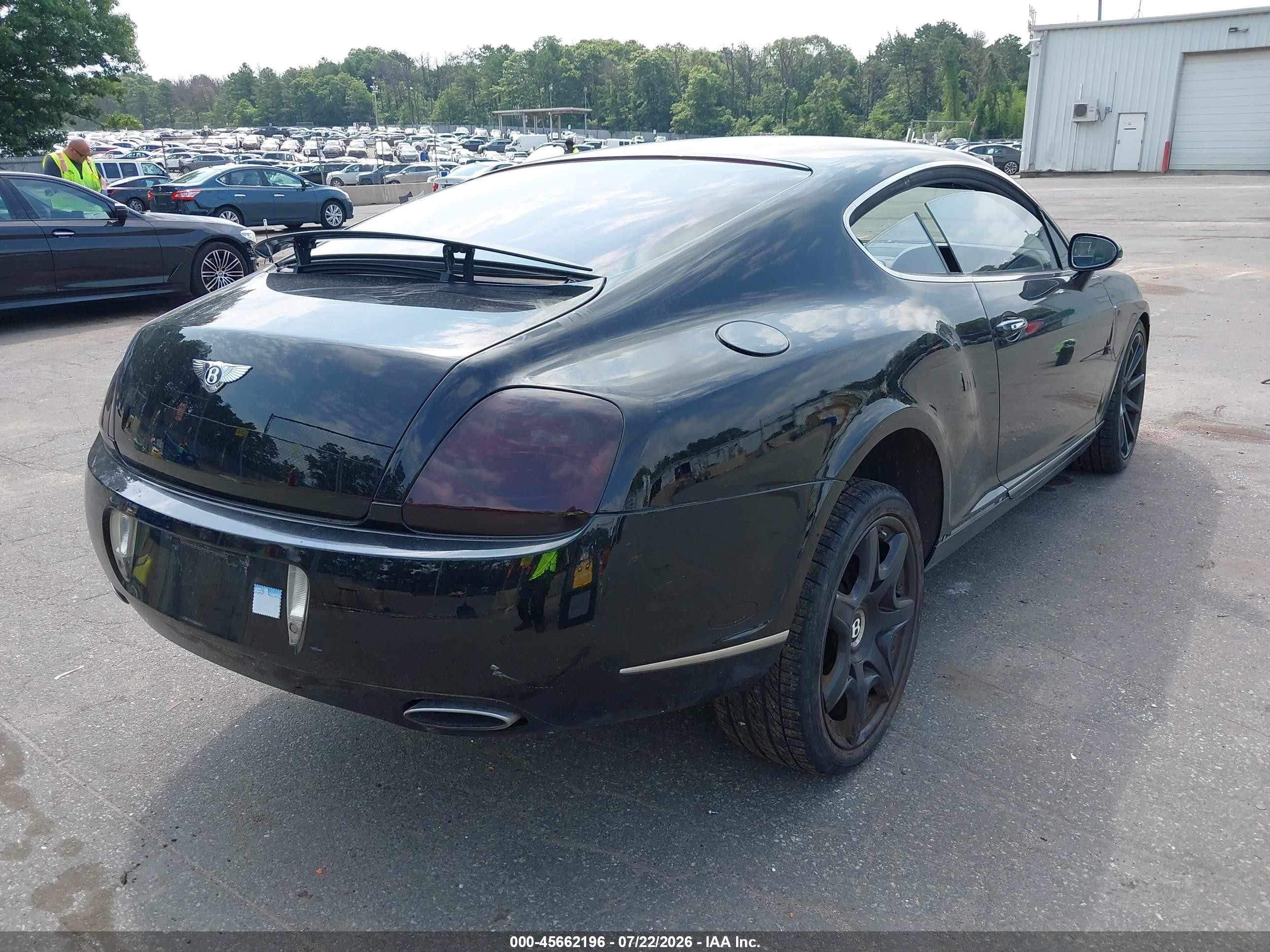 2006 Bentley Continental Gt Black vin: SCBCR63W96C037676