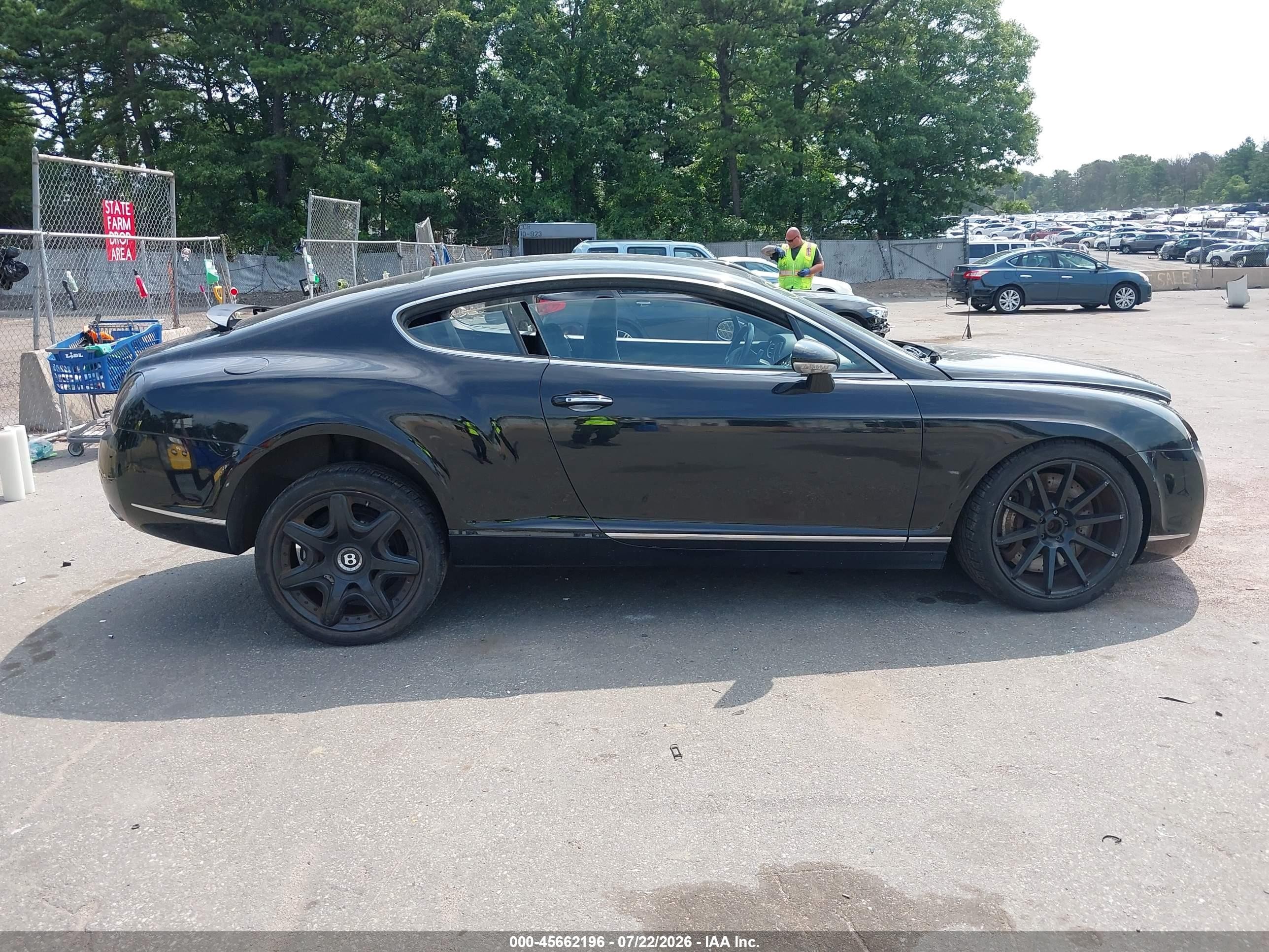 2006 Bentley Continental Gt Black vin: SCBCR63W96C037676