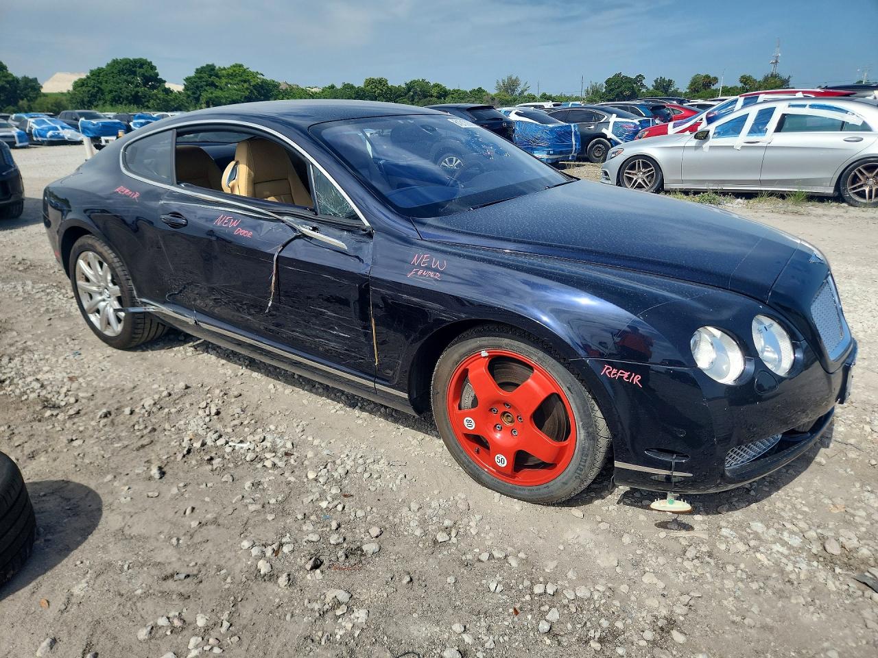 2006 Bentley Continental Gt Синий vin: SCBCR63WX6C030963