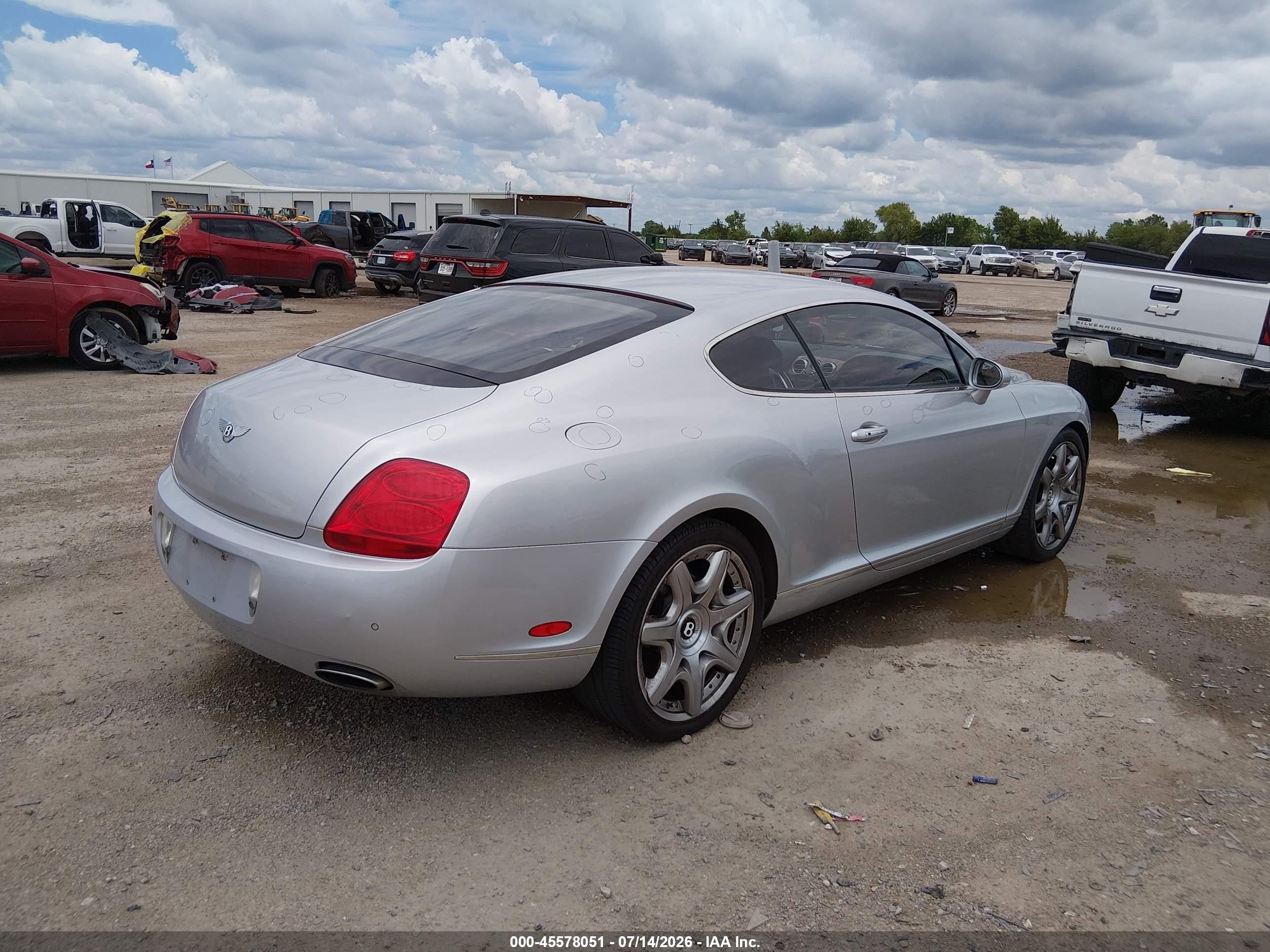 2006 Bentley Continental Gt   Silver vin: SCBCR63WX6C038108