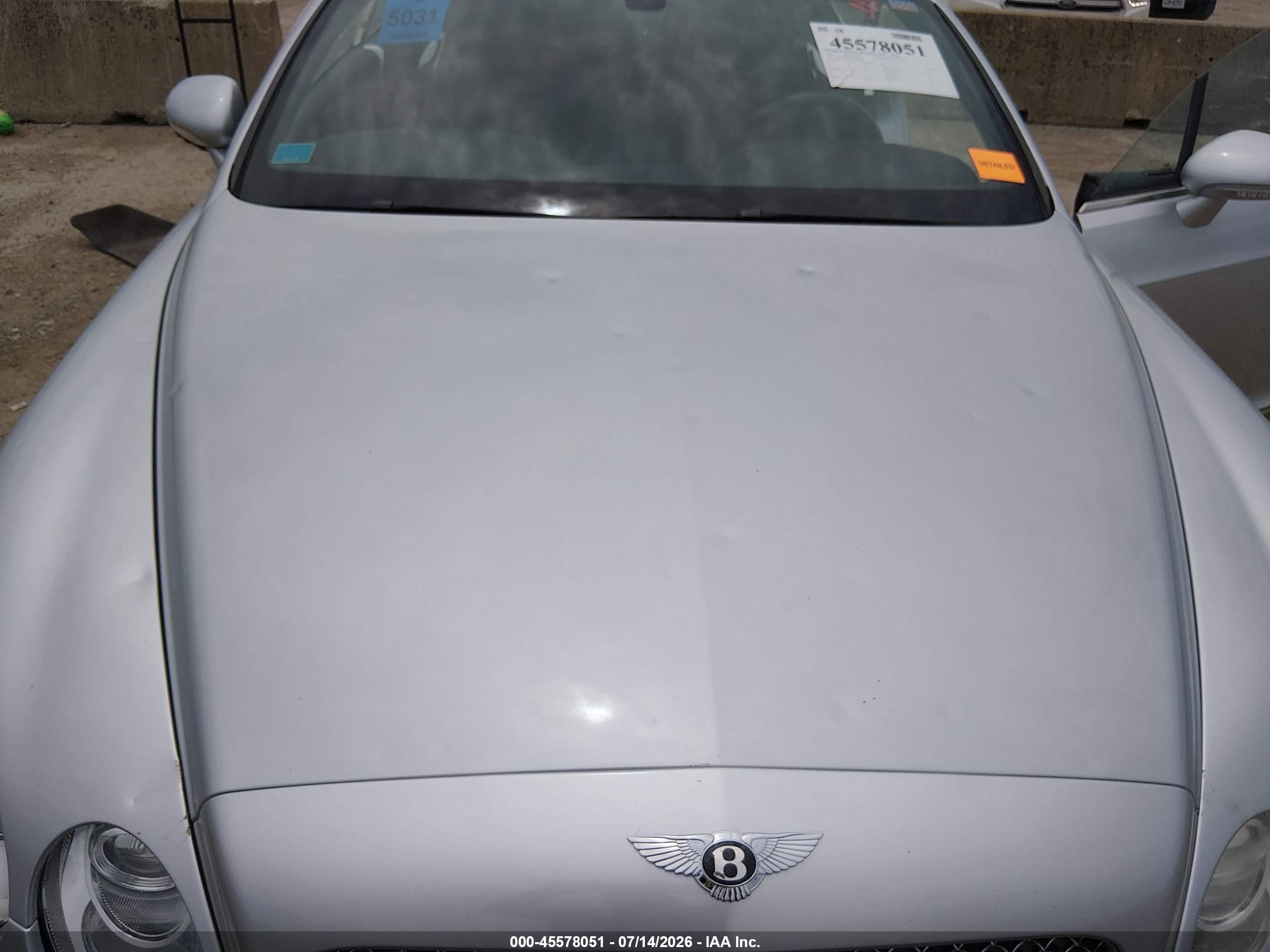 2006 Bentley Continental Gt   Silver vin: SCBCR63WX6C038108