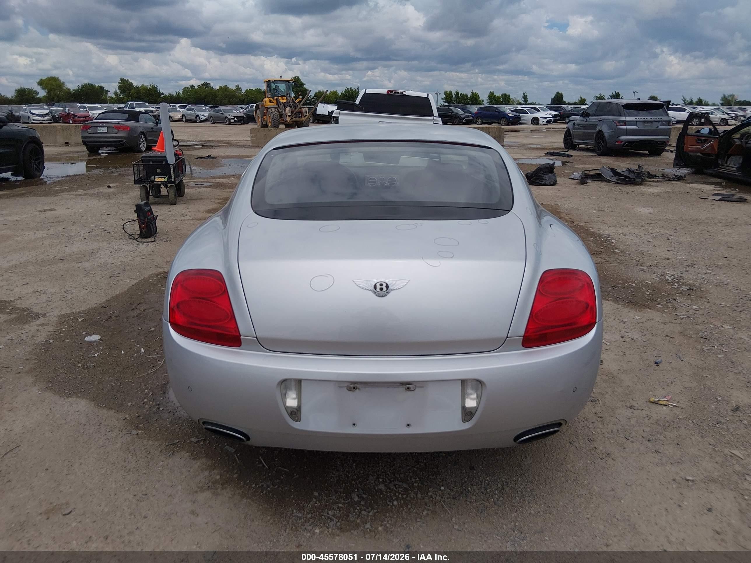 2006 Bentley Continental Gt   Silver vin: SCBCR63WX6C038108