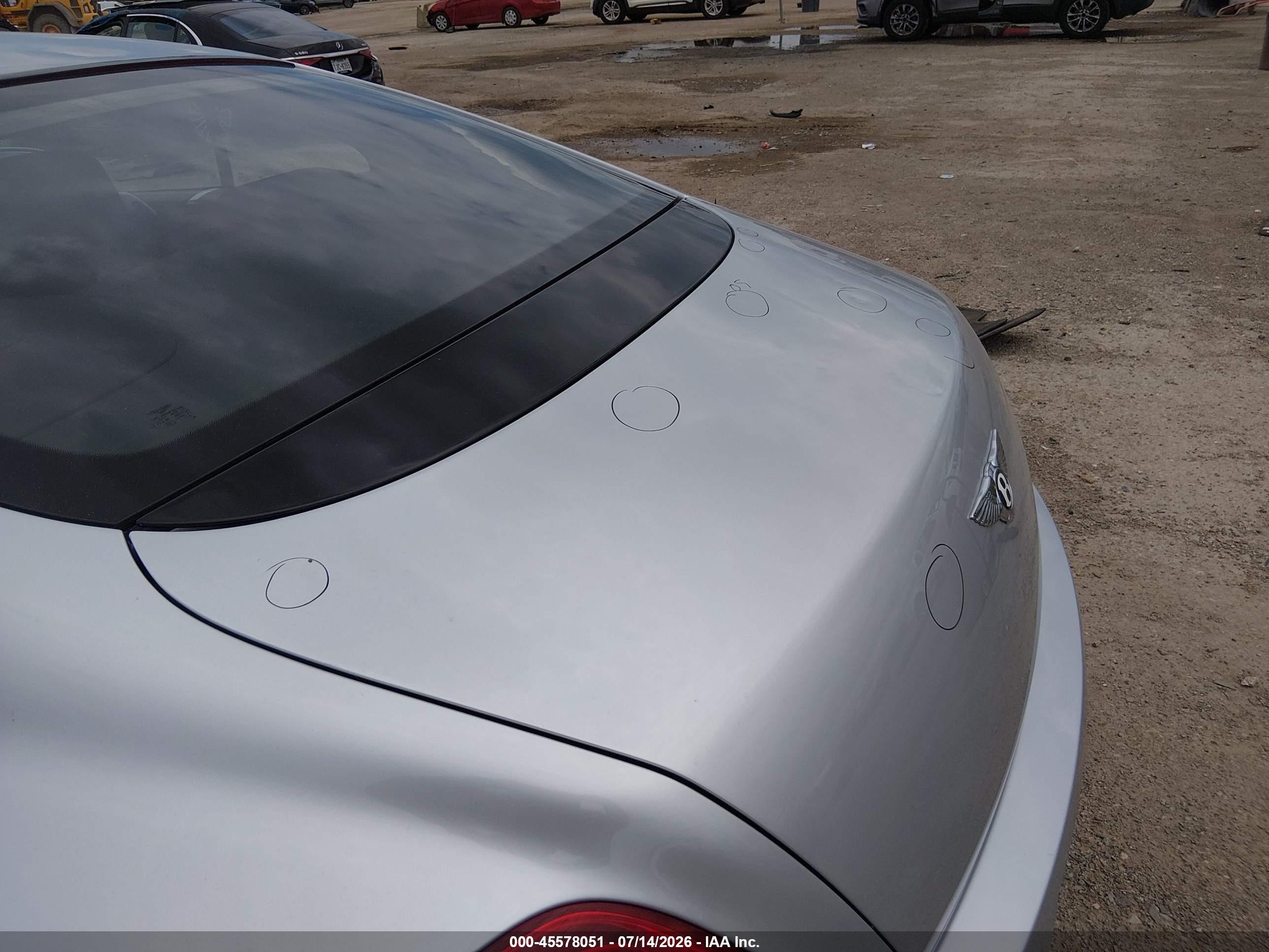 2006 Bentley Continental Gt   Silver vin: SCBCR63WX6C038108