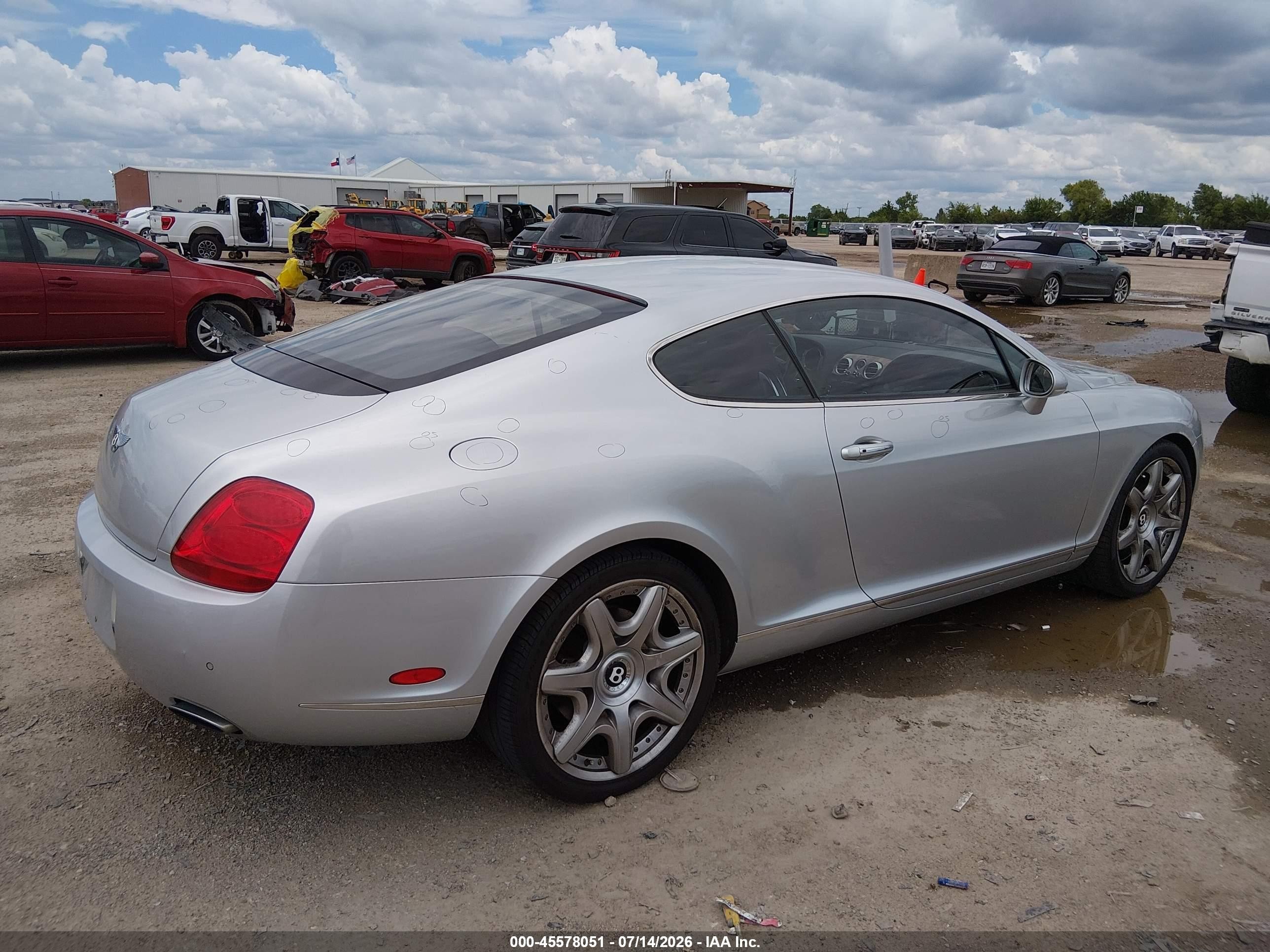 2006 Bentley Continental Gt   Silver vin: SCBCR63WX6C038108
