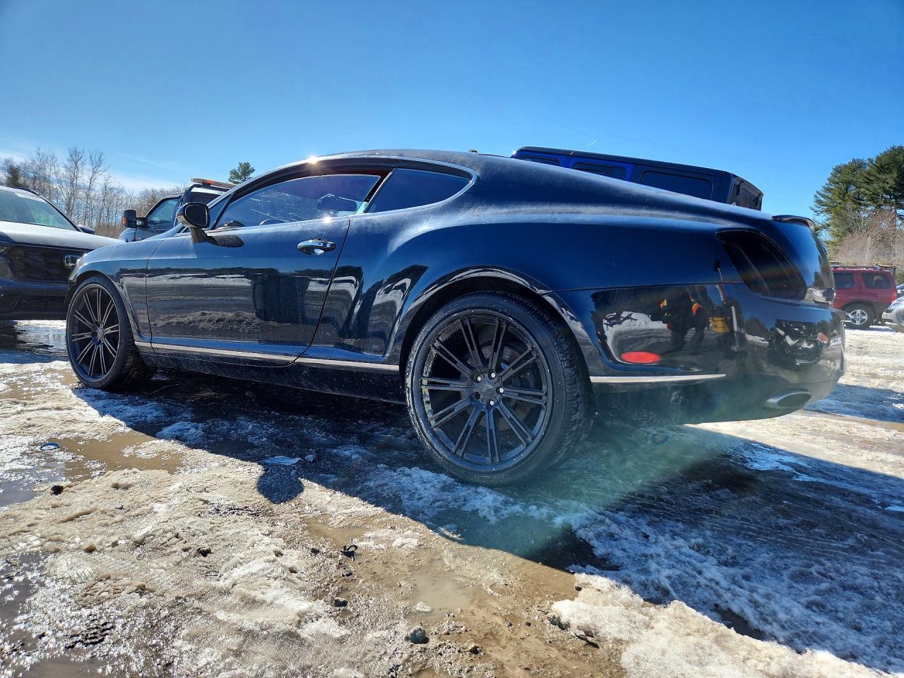 2007 Bentley Continental Gt Black vin: SCBCR73W17C040241