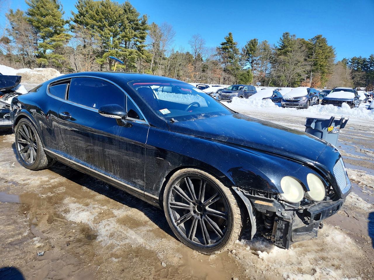 2007 Bentley Continental Gt Black vin: SCBCR73W17C040241