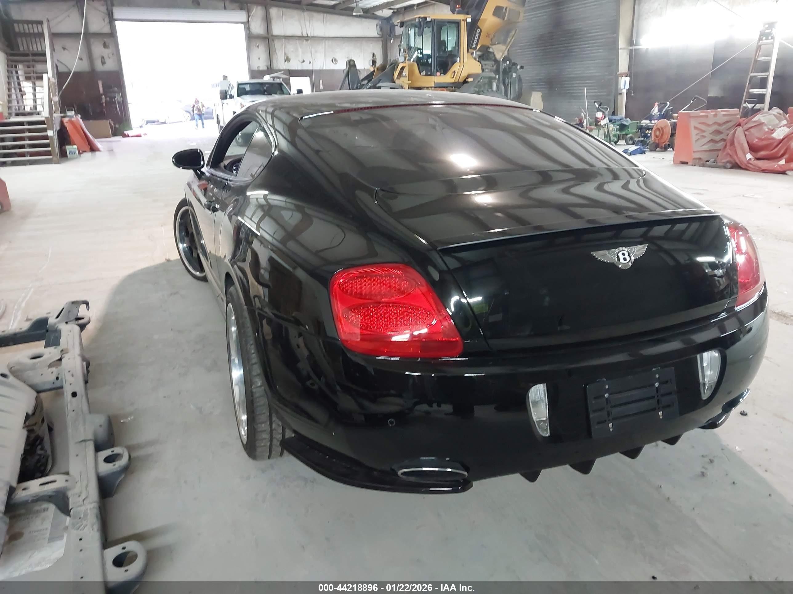 2008 Bentley Continental Gt   Black vin: SCBCR73W48C057147