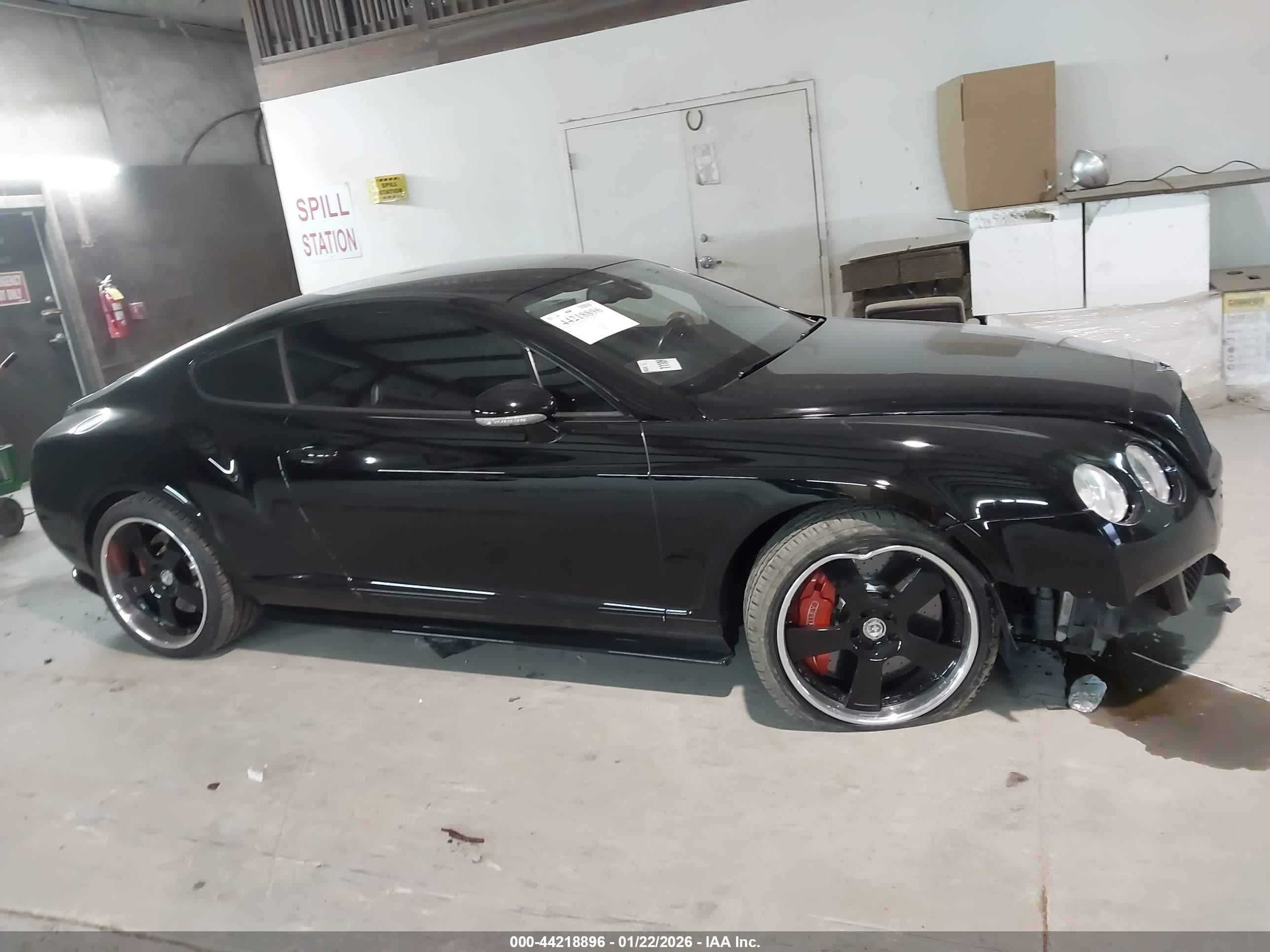 2008 Bentley Continental Gt   Black vin: SCBCR73W48C057147