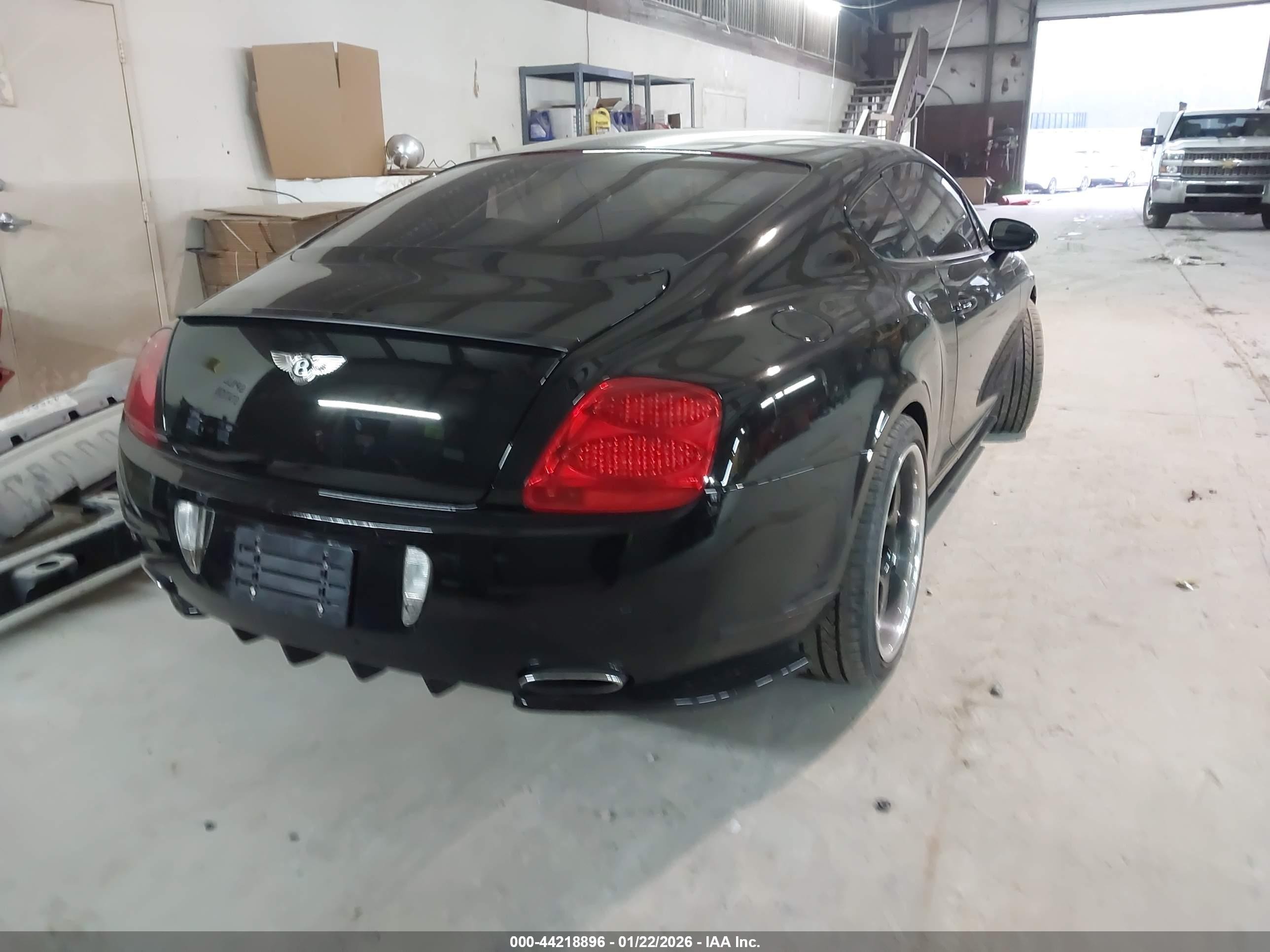 2008 Bentley Continental Gt   Black vin: SCBCR73W48C057147
