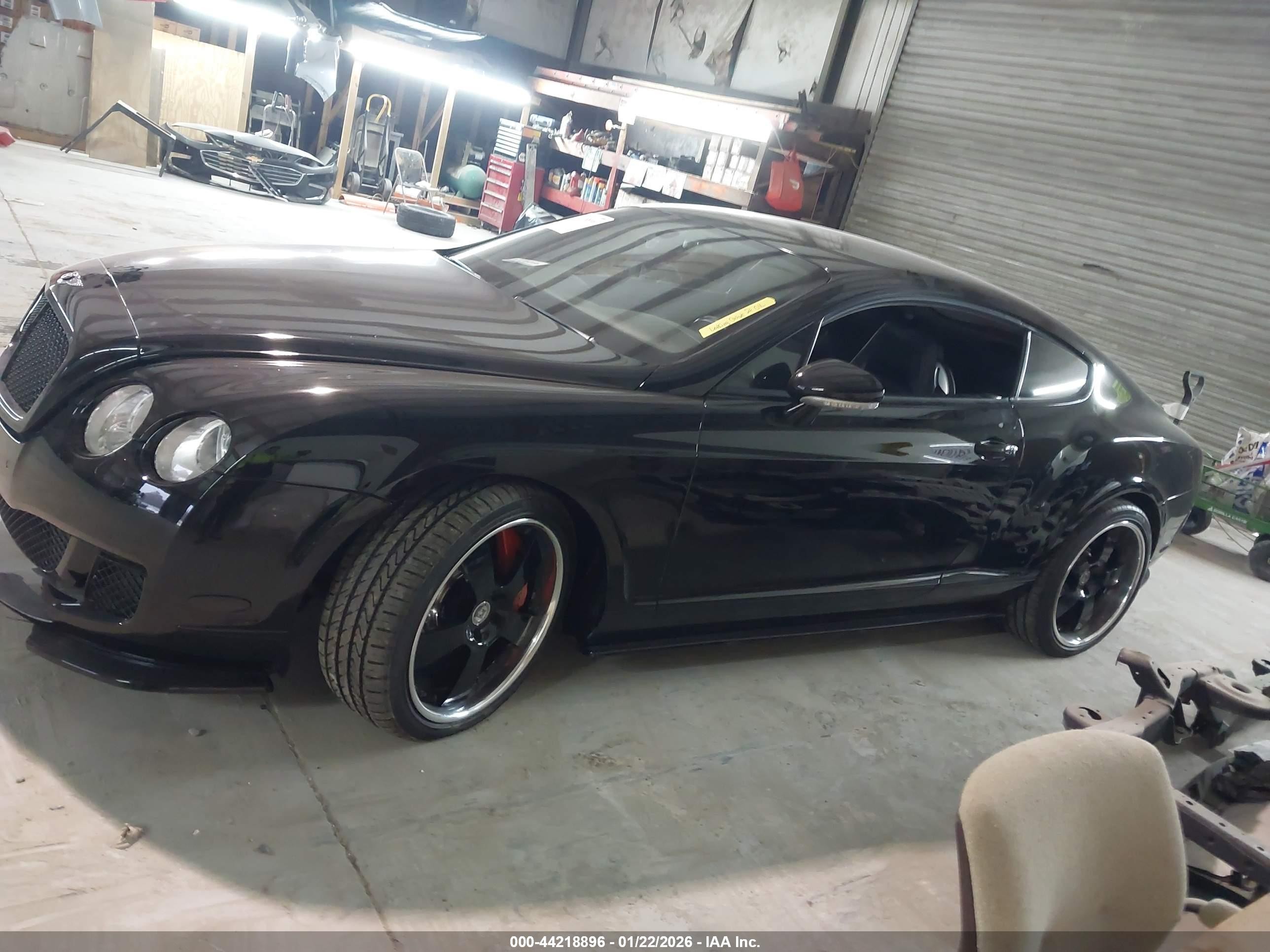 2008 Bentley Continental Gt   Black vin: SCBCR73W48C057147