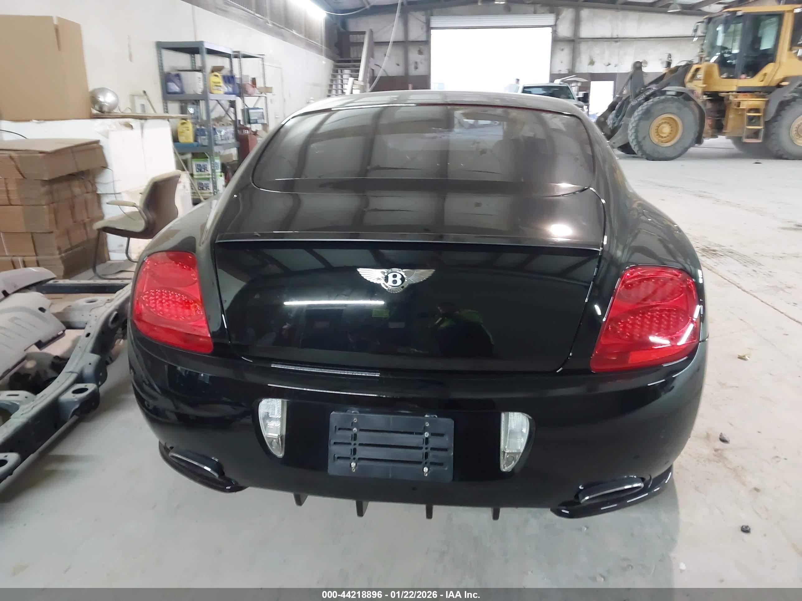 2008 Bentley Continental Gt   Black vin: SCBCR73W48C057147