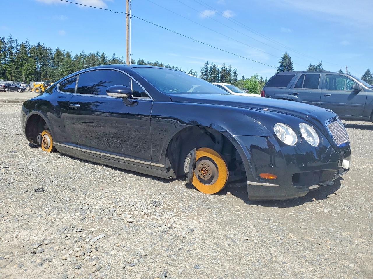 2007 Bentley Continental Gt Black vin: SCBCR73W67C045306