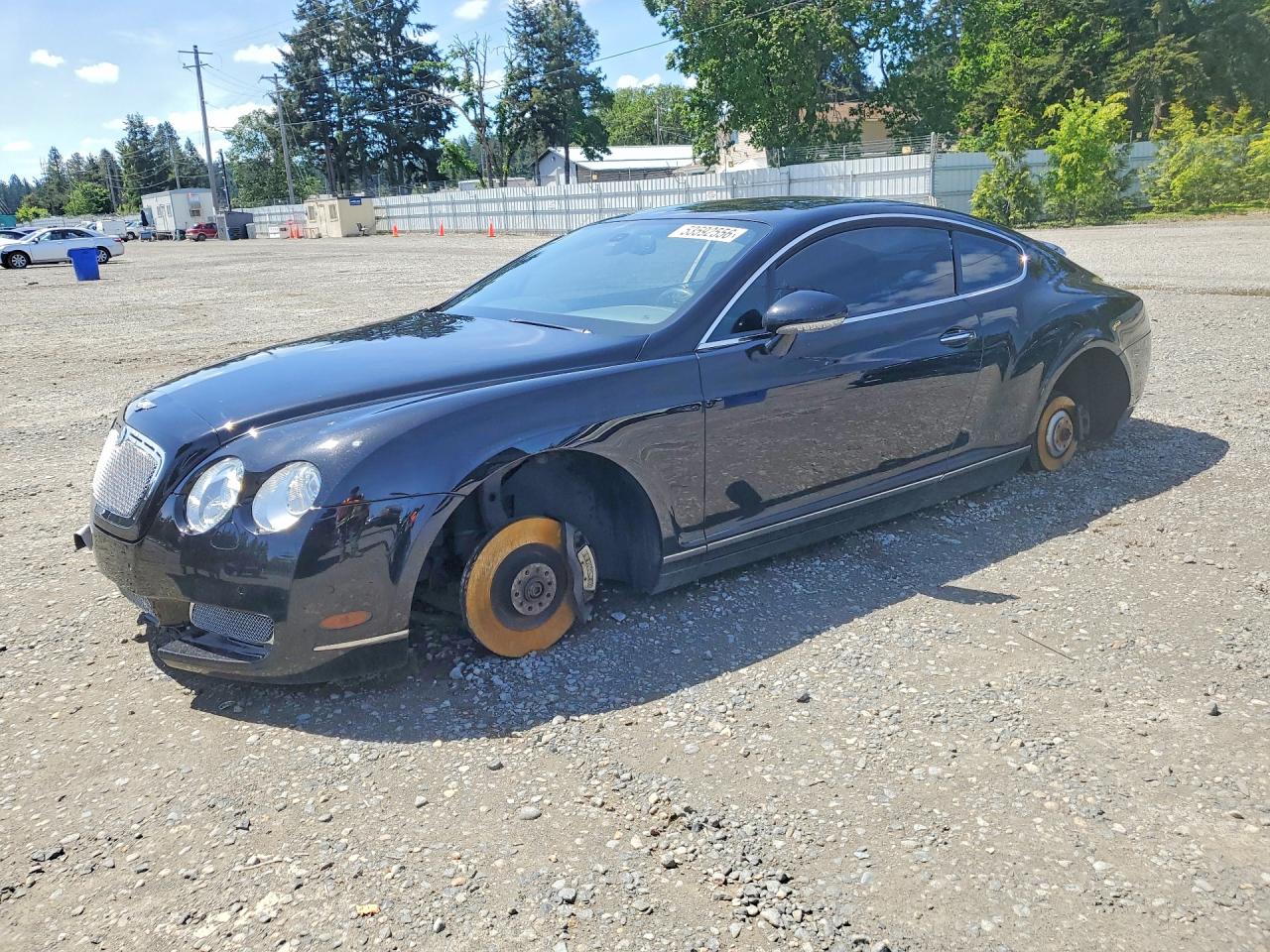 2007 Bentley Continental Gt Black vin: SCBCR73W67C045306