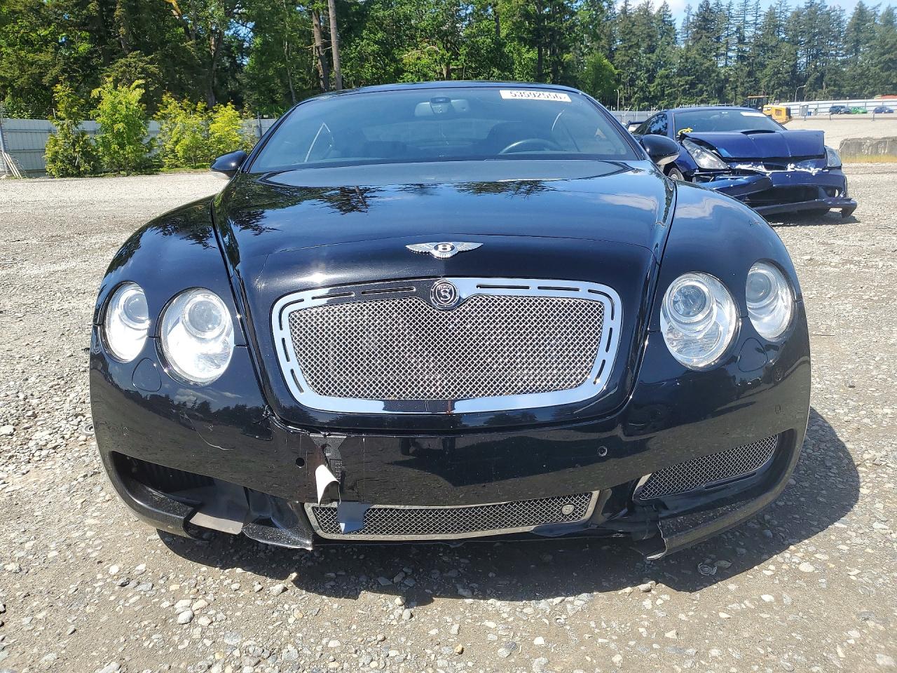 2007 Bentley Continental Gt Black vin: SCBCR73W67C045306