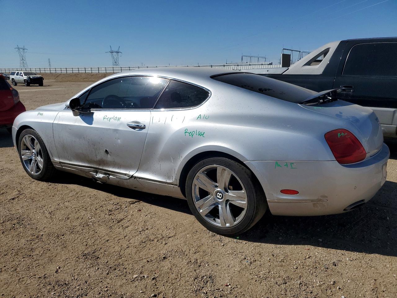 2007 Bentley Continental Gt Silver vin: SCBCR73W67C050411