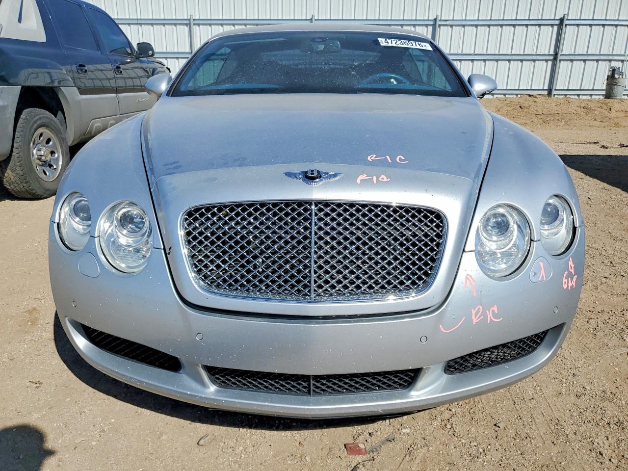 2007 Bentley Continental Gt Silver vin: SCBCR73W67C050411