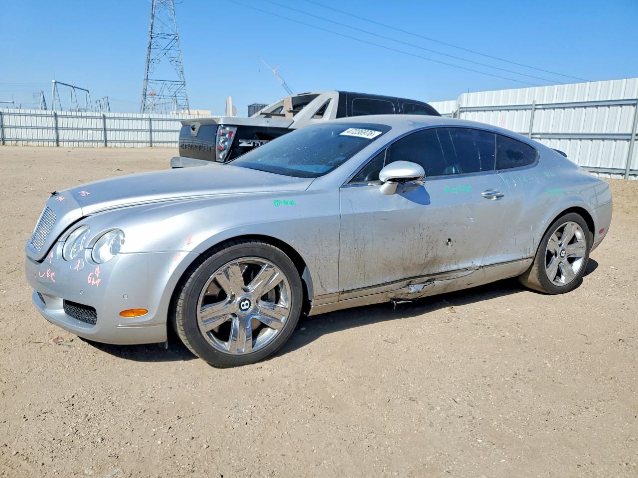 2007 Bentley Continental Gt Серебряный vin: SCBCR73W67C050411