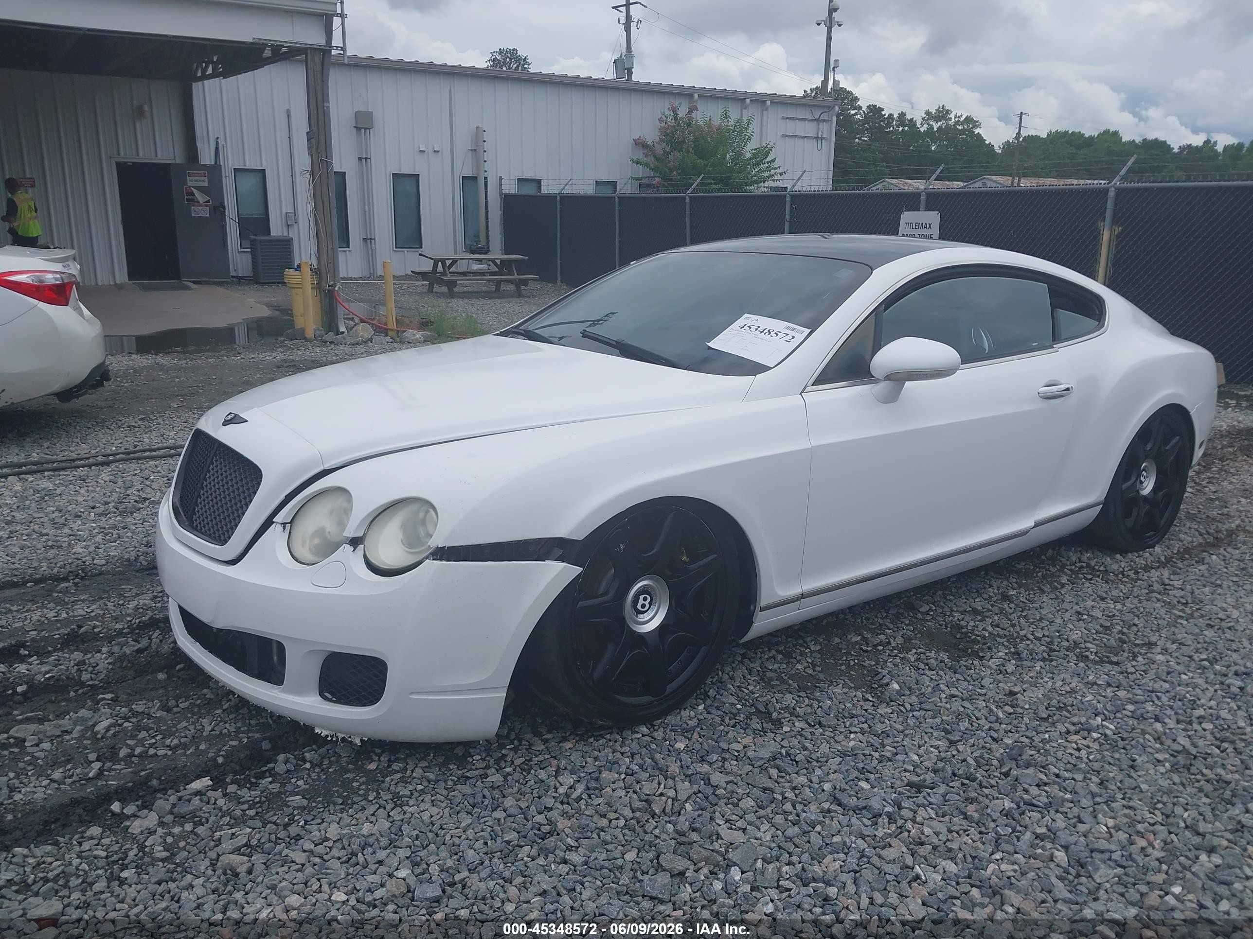 2007 Bentley Continental Gt   White vin: SCBCR73W77C040583